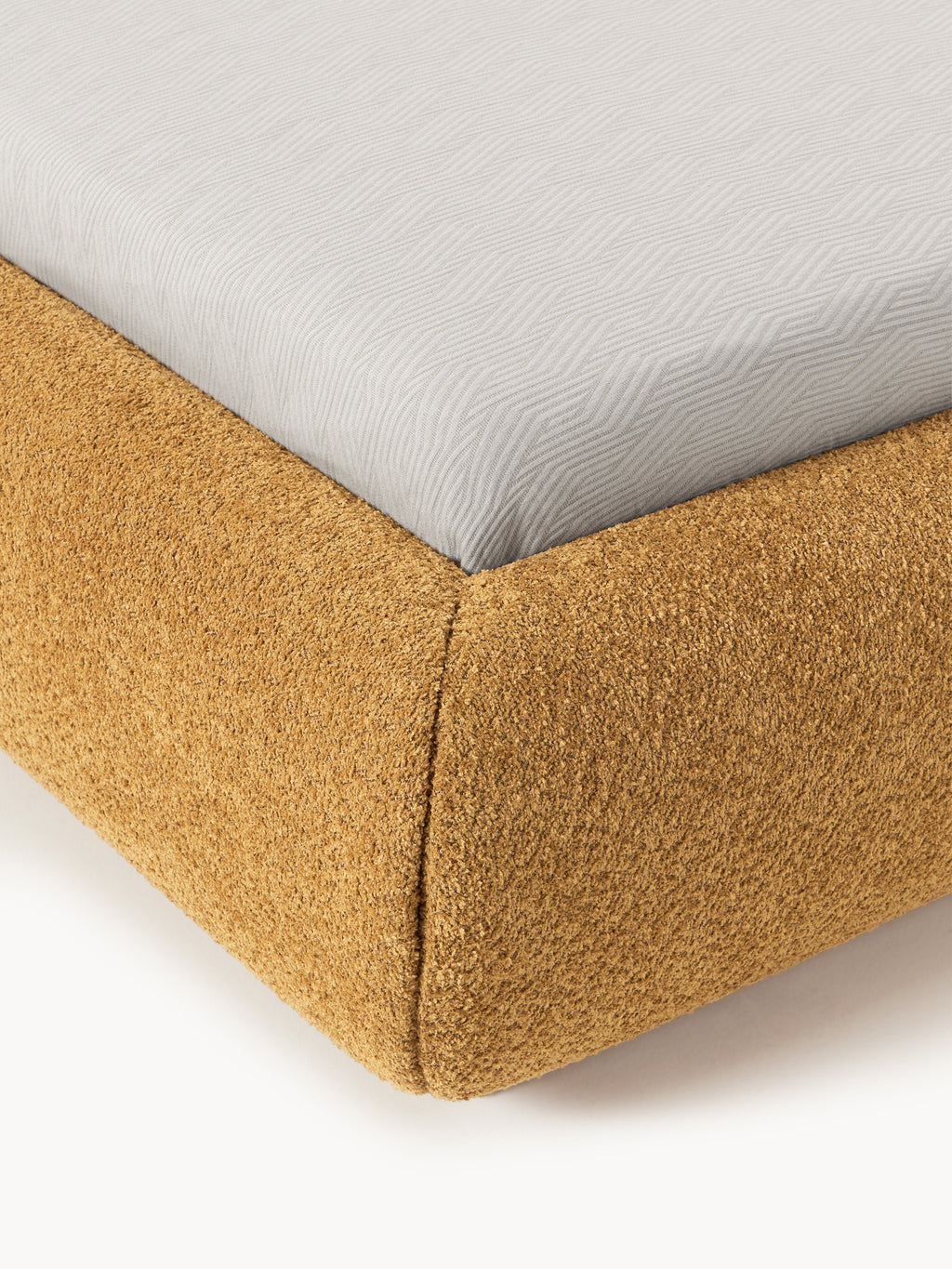 Alba Upholstered Teddy Bouclé Bed