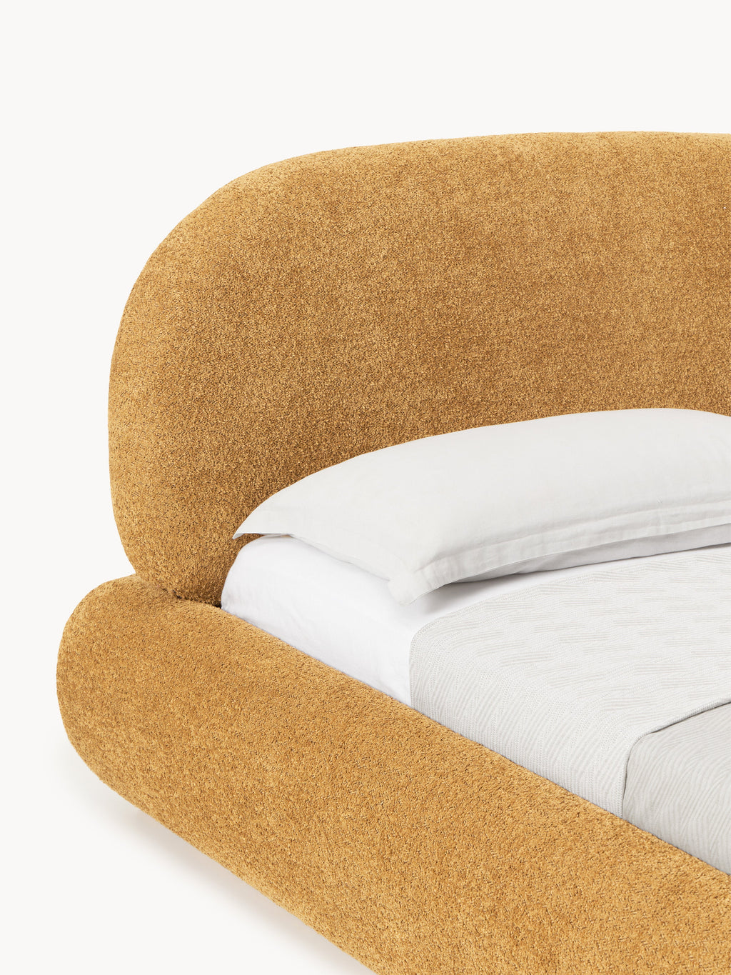 Alba Upholstered Teddy Bouclé Bed