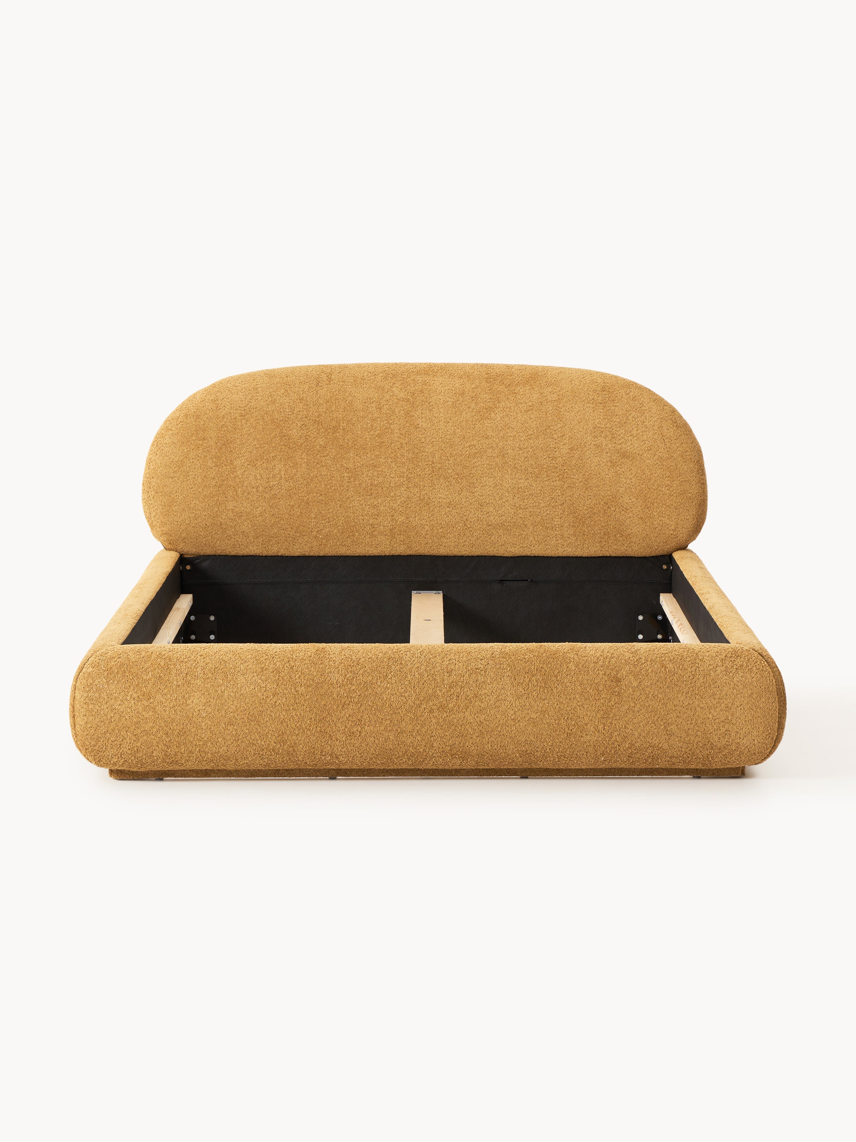 Alba Upholstered Teddy Bouclé Bed