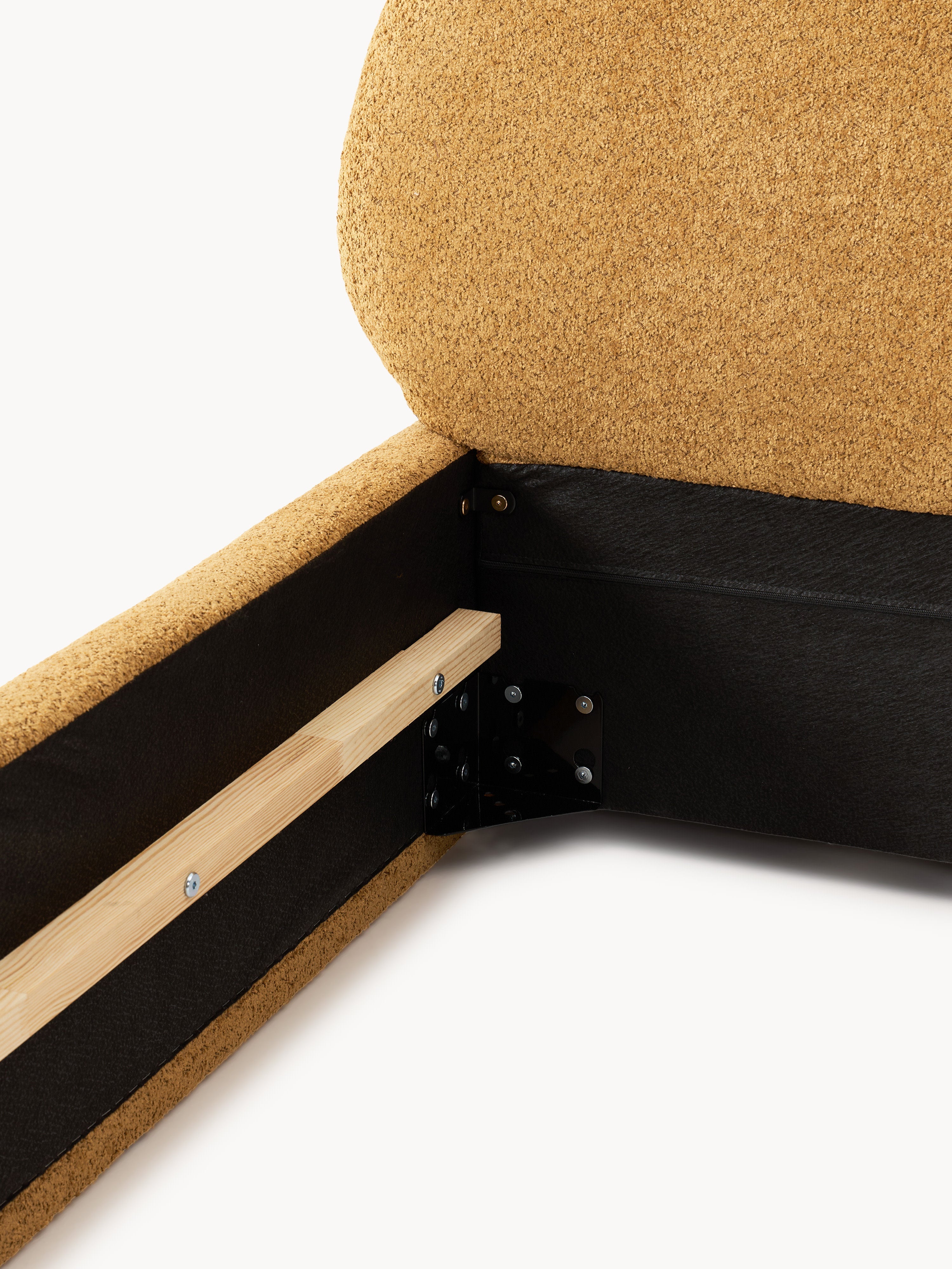 Alba Upholstered Teddy Bouclé Bed