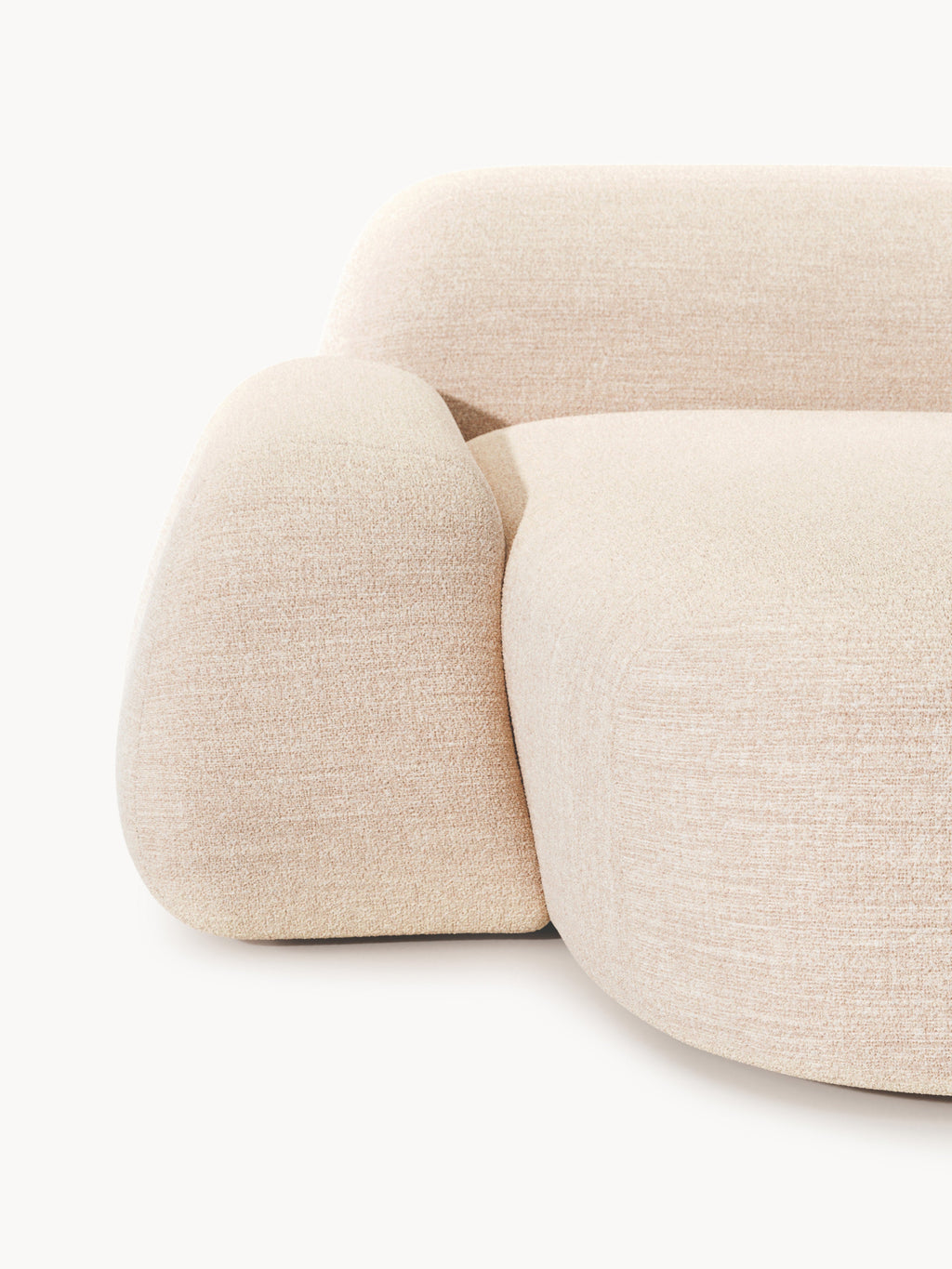 Wolke Modular Bouclé Corner Sofa (4-seater)