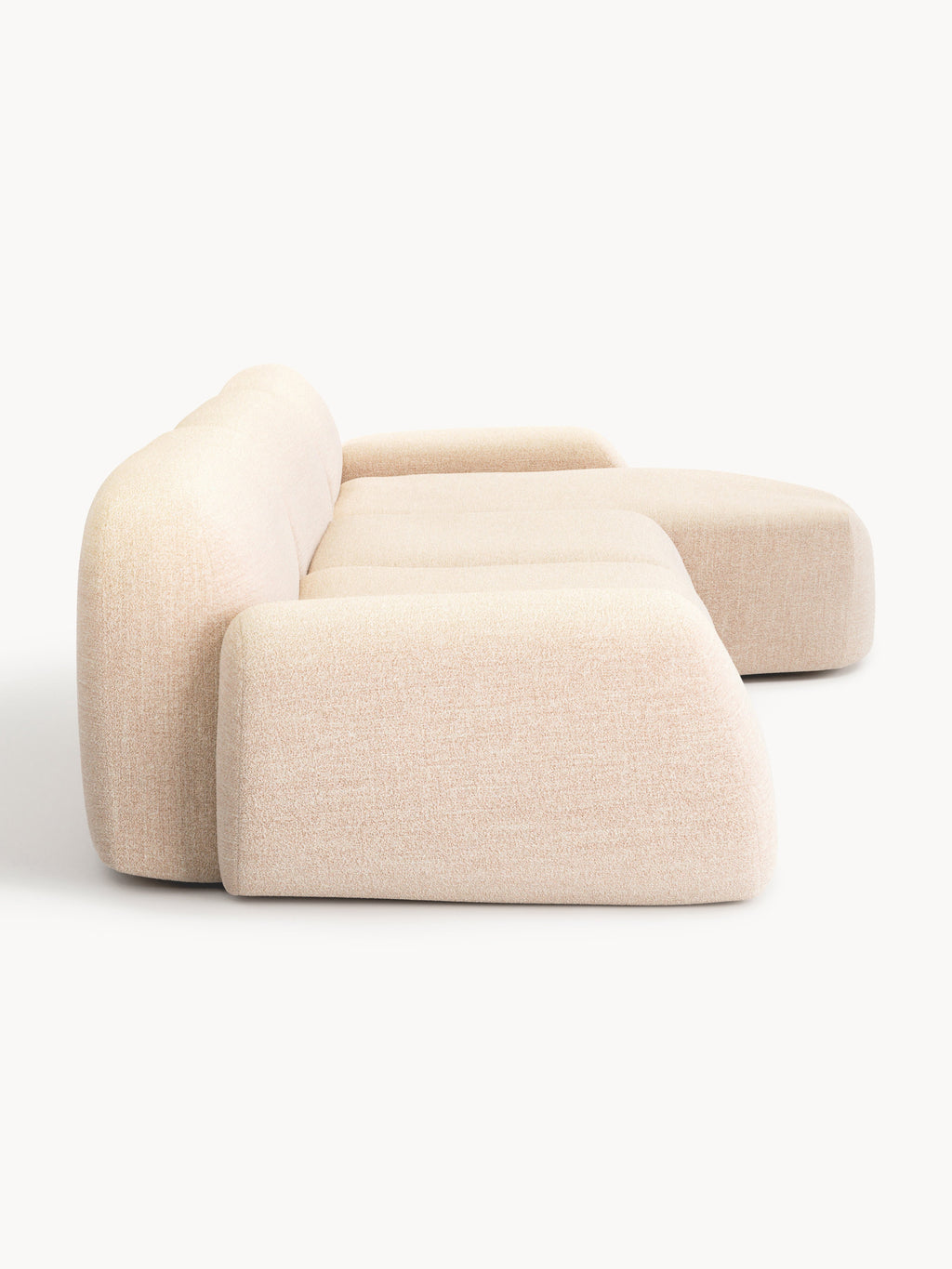 Wolke Modular Bouclé Corner Sofa (4-seater)