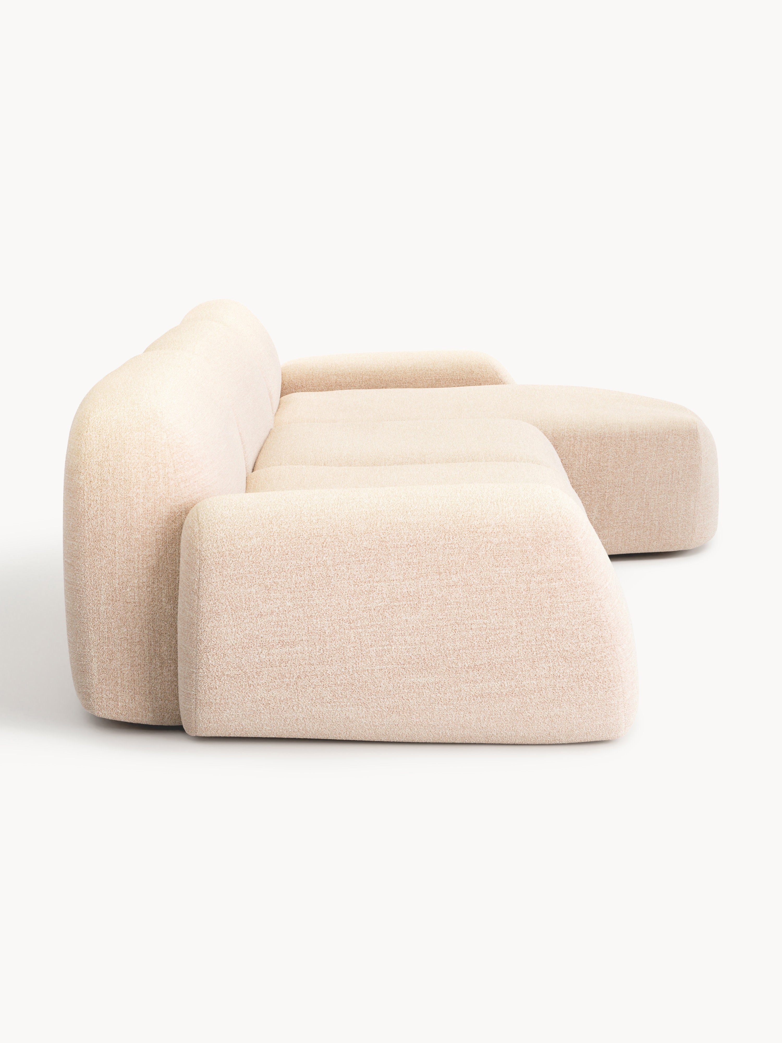 Wolke Modular Bouclé Corner Sofa (4-seater)