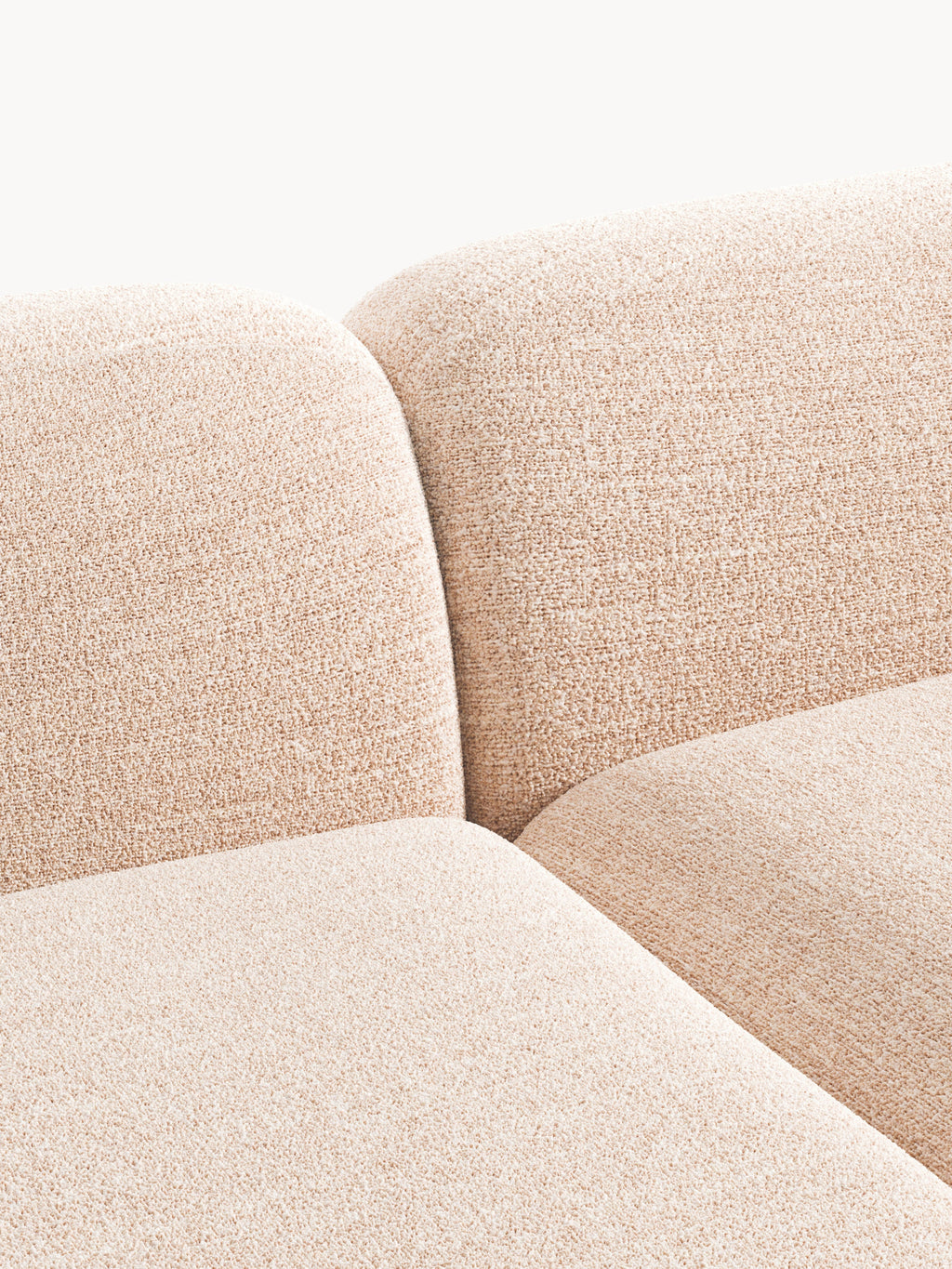 Wolke Modular Bouclé Corner Sofa (3-seater)