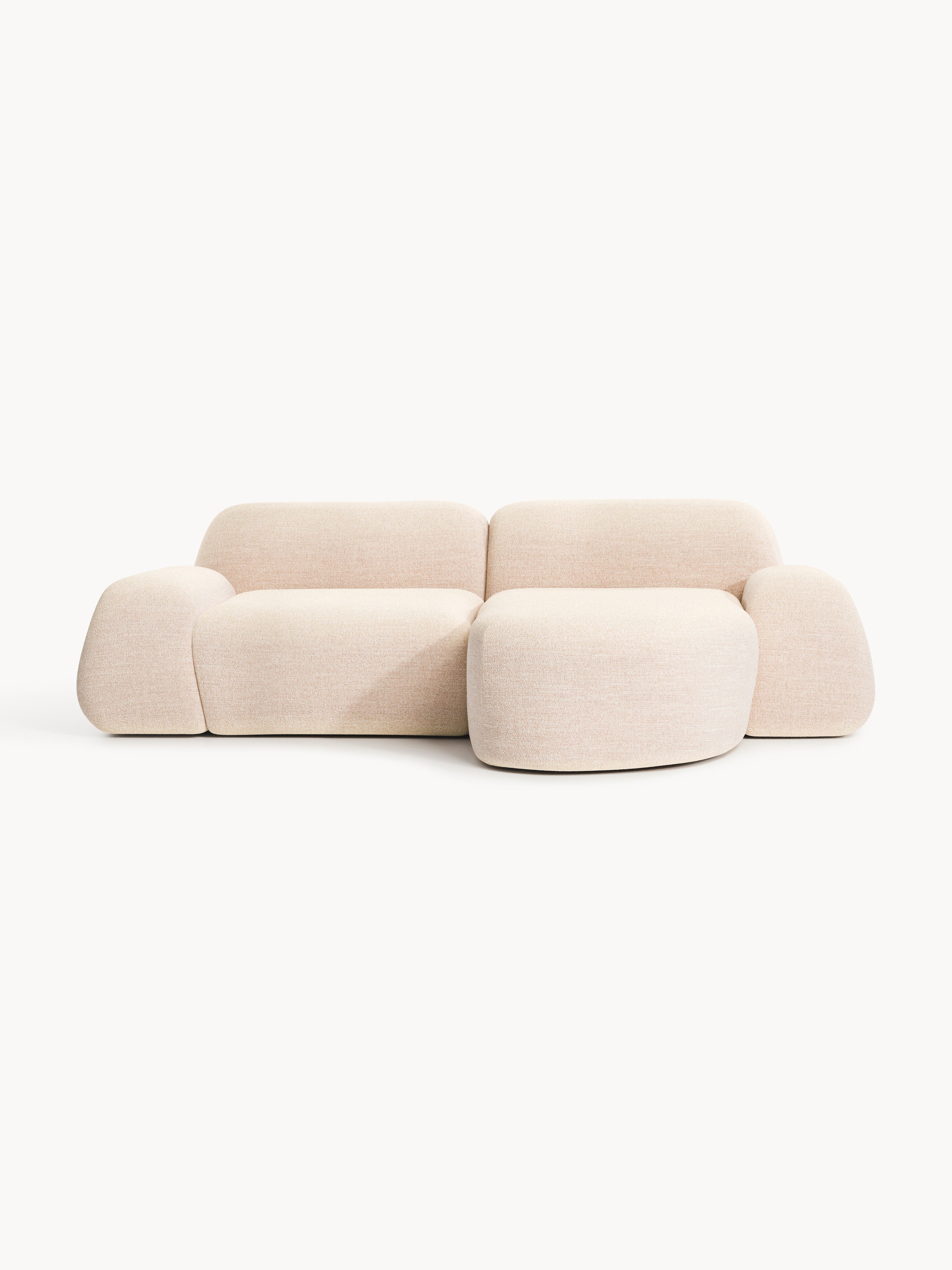Gallery image 1 - Modular Bouclé Corner Sofa Wolke (3-seater)