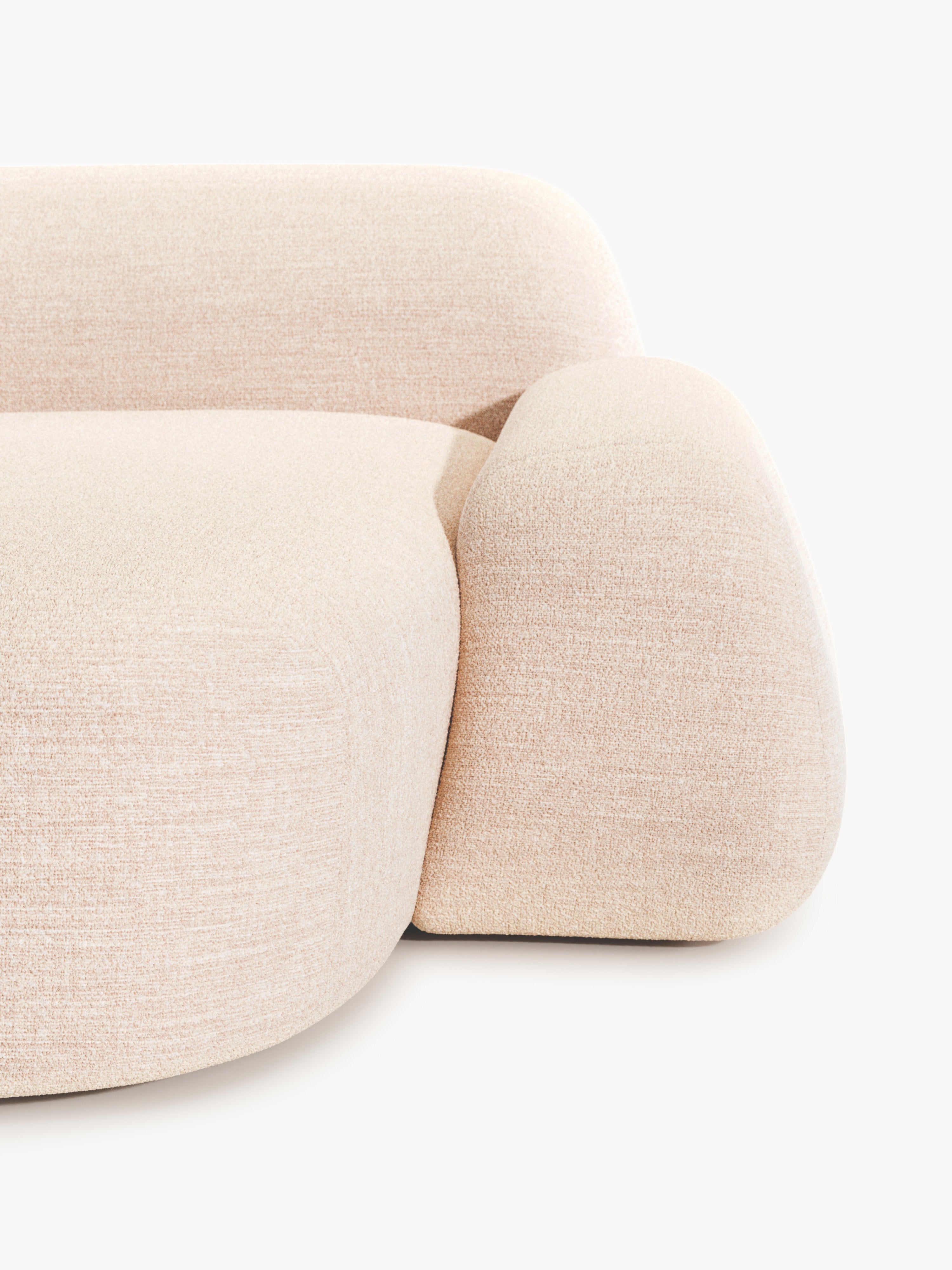 Wolke Modular Bouclé Corner Sofa (3-seater)