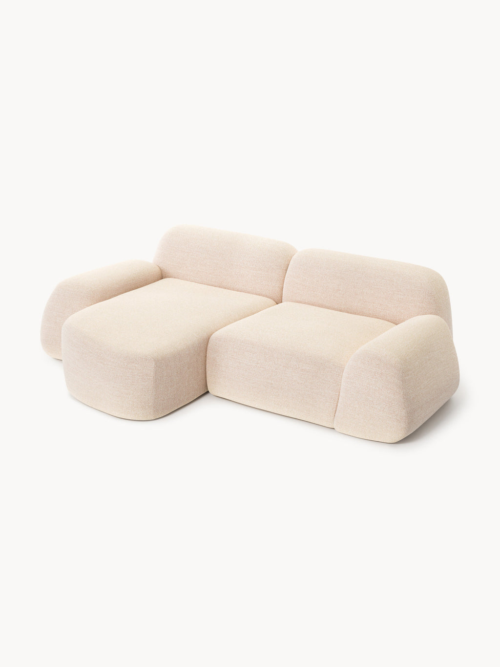 Wolke Modular Bouclé Corner Sofa (3-seater)