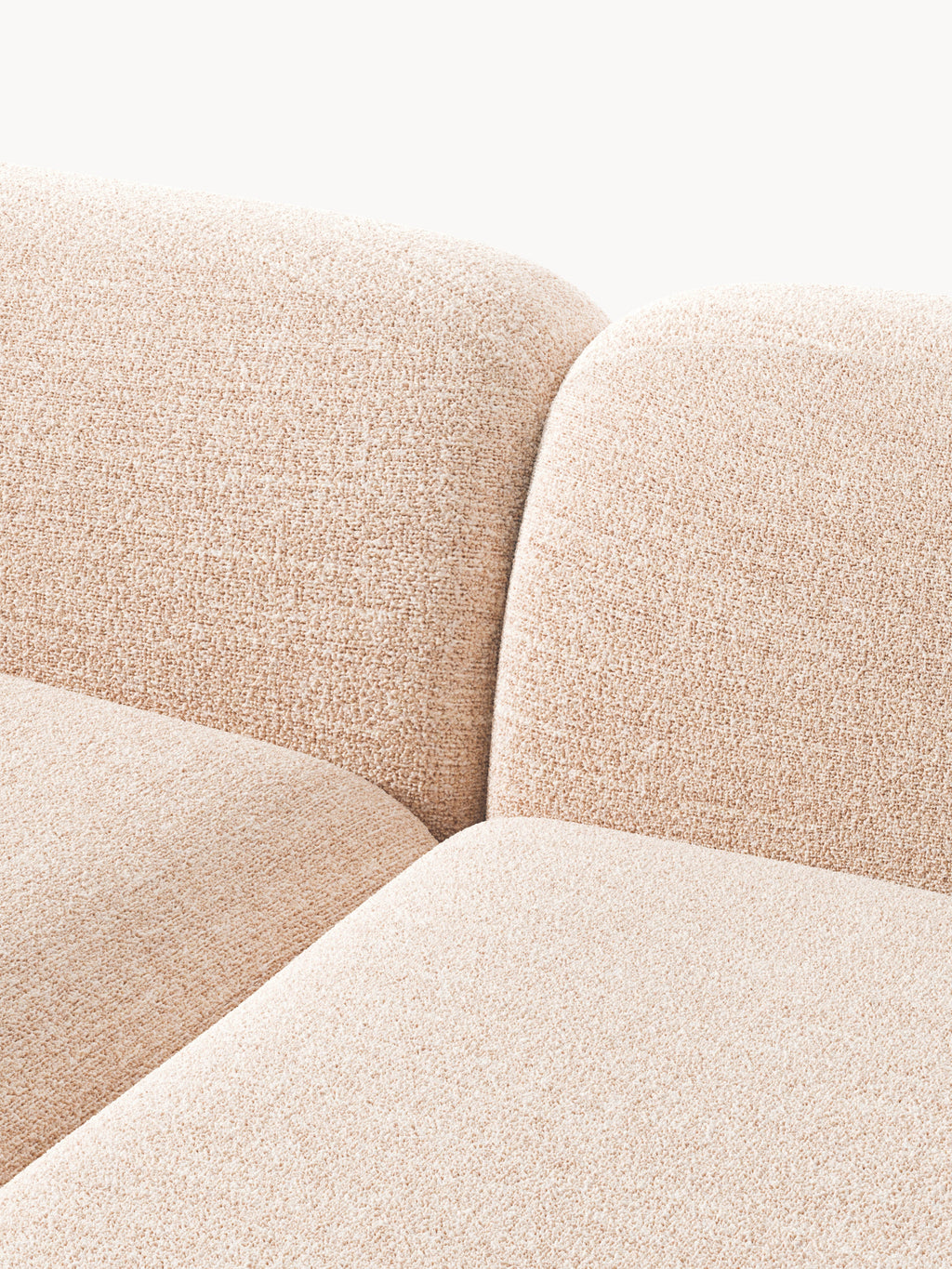 Wolke Modular Bouclé Corner Sofa (3-seater)