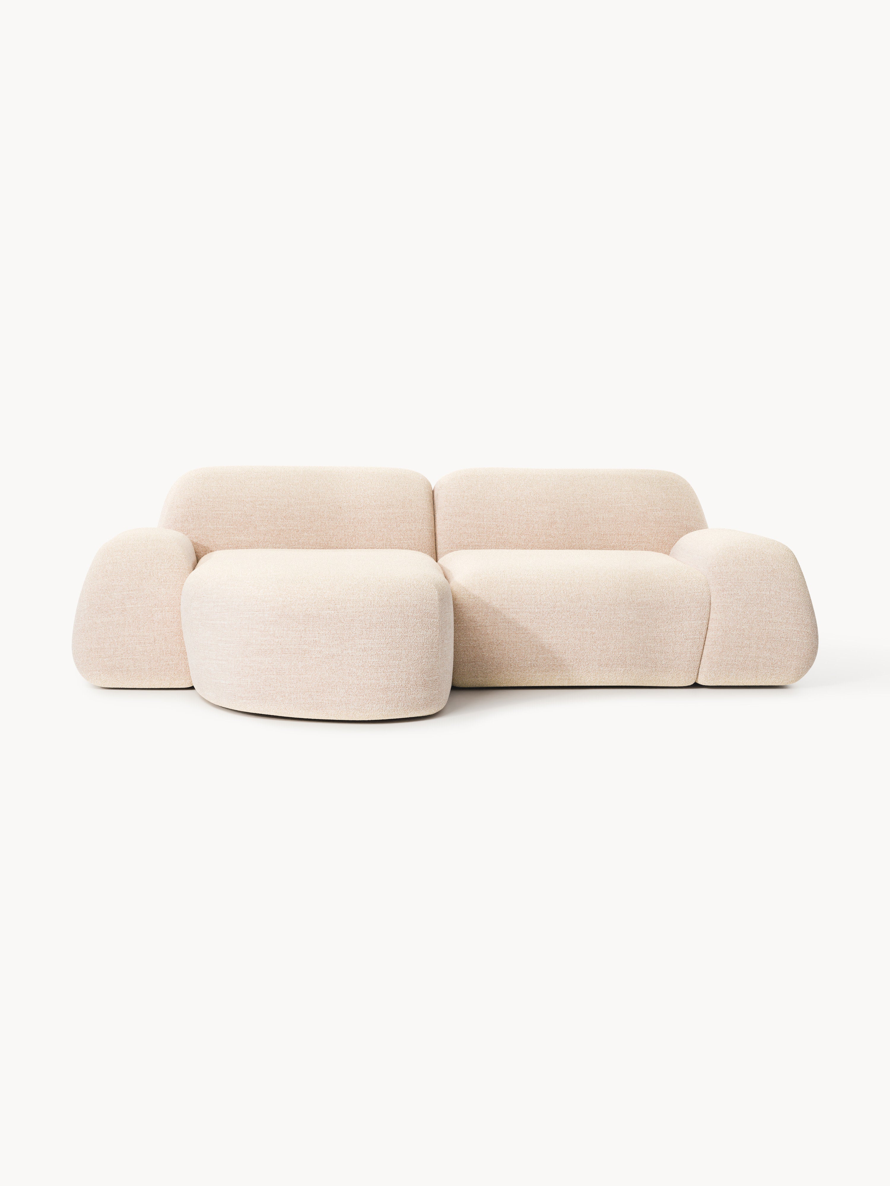 Wolke Modular Bouclé Corner Sofa (3-seater)