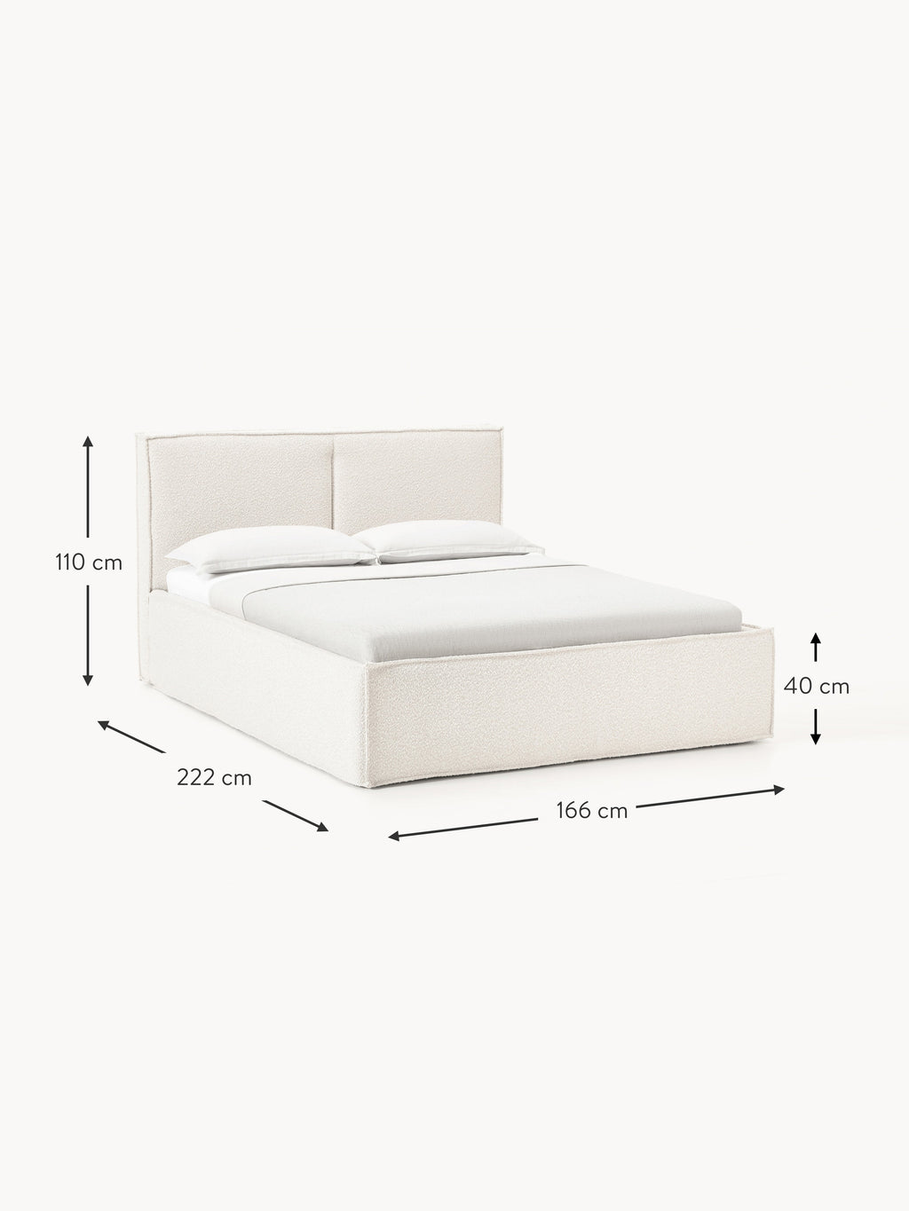 Dream Upholstered Bouclé Bed