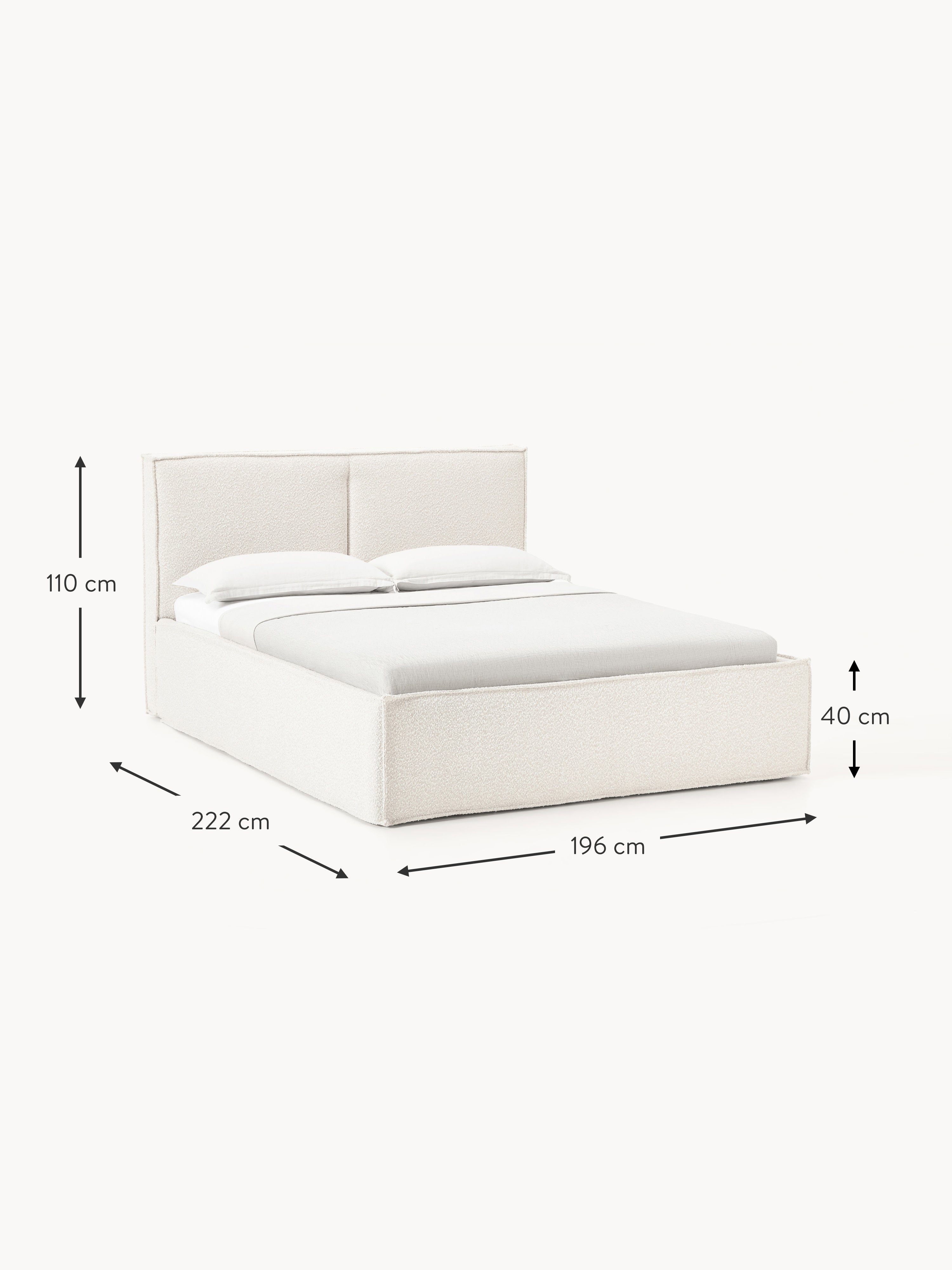 Dream Upholstered Bouclé Bed