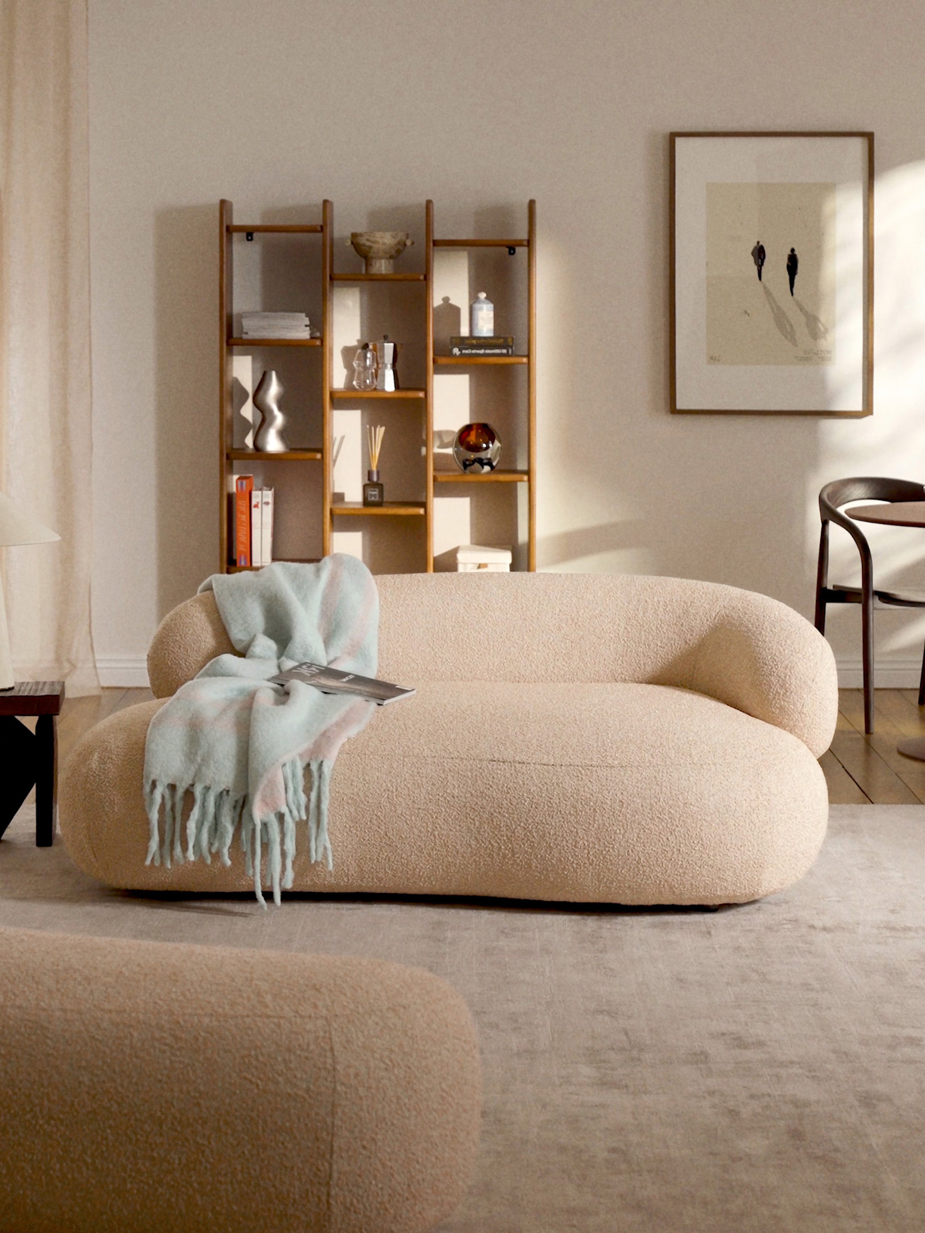 Alba Bouclé Sofa (2-seater)