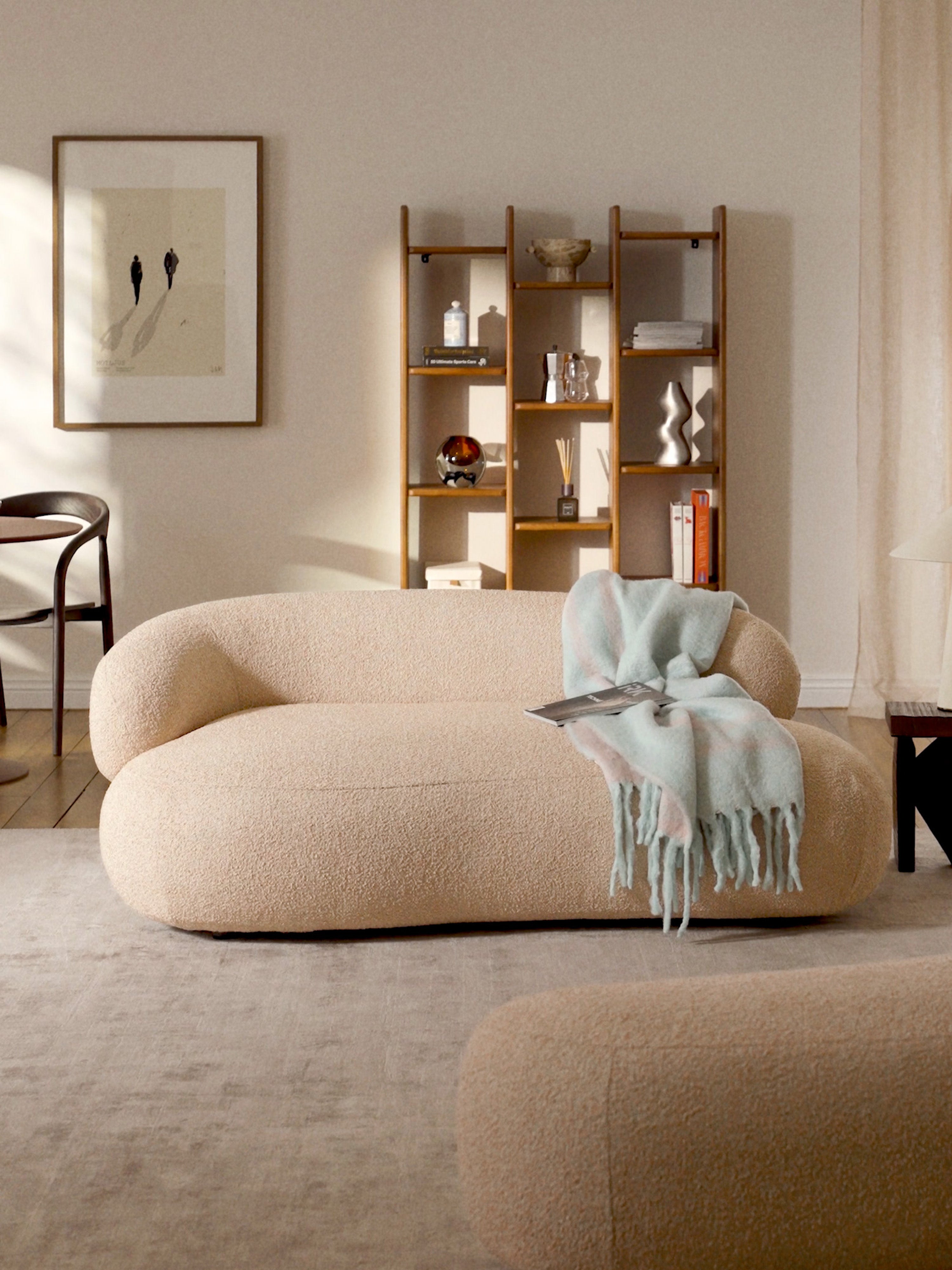 Alba Bouclé Sofa (2-seater)