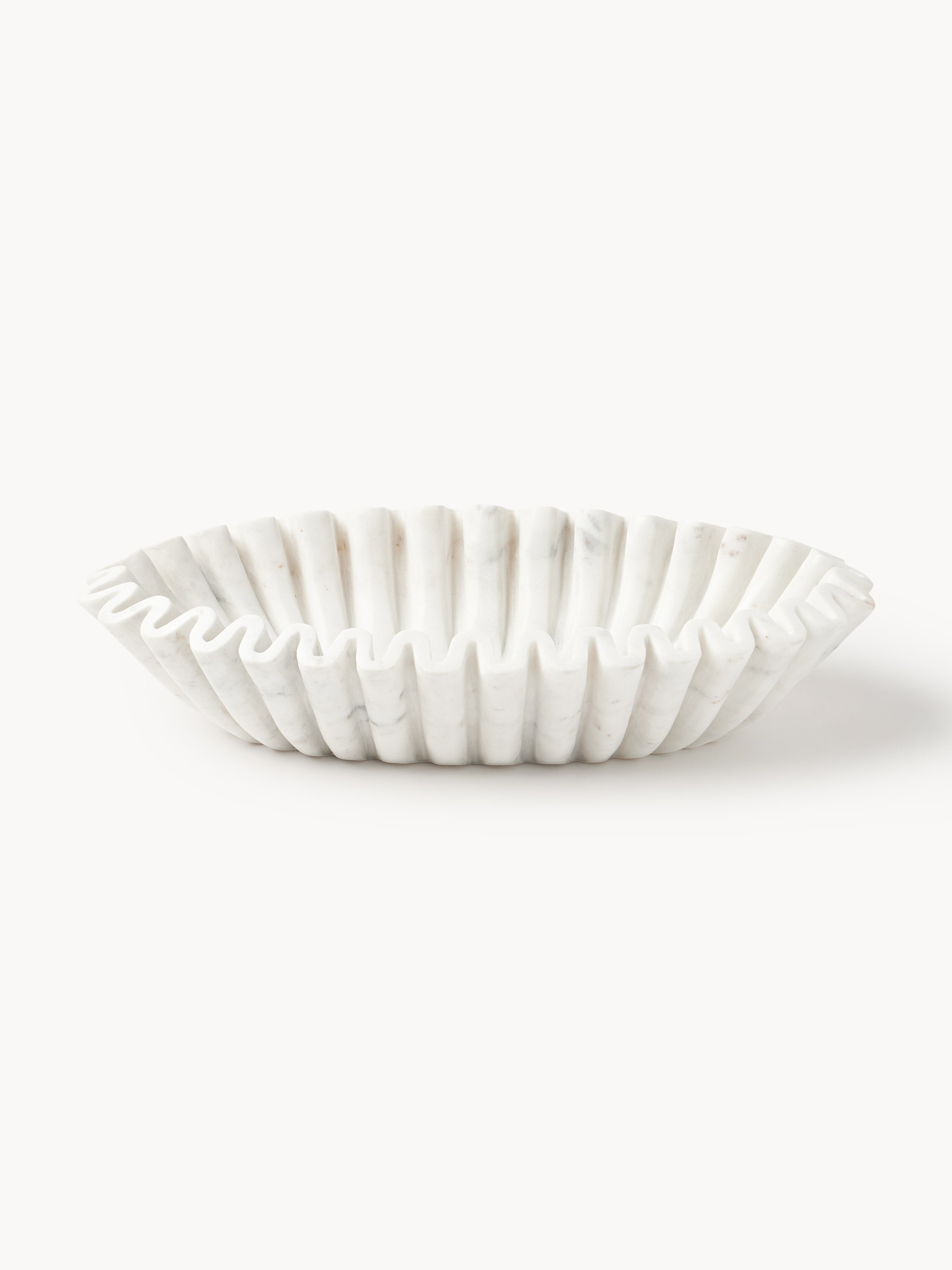 Gallery image 1 - Handmade Oval Decorative Marble Bowl Santorini