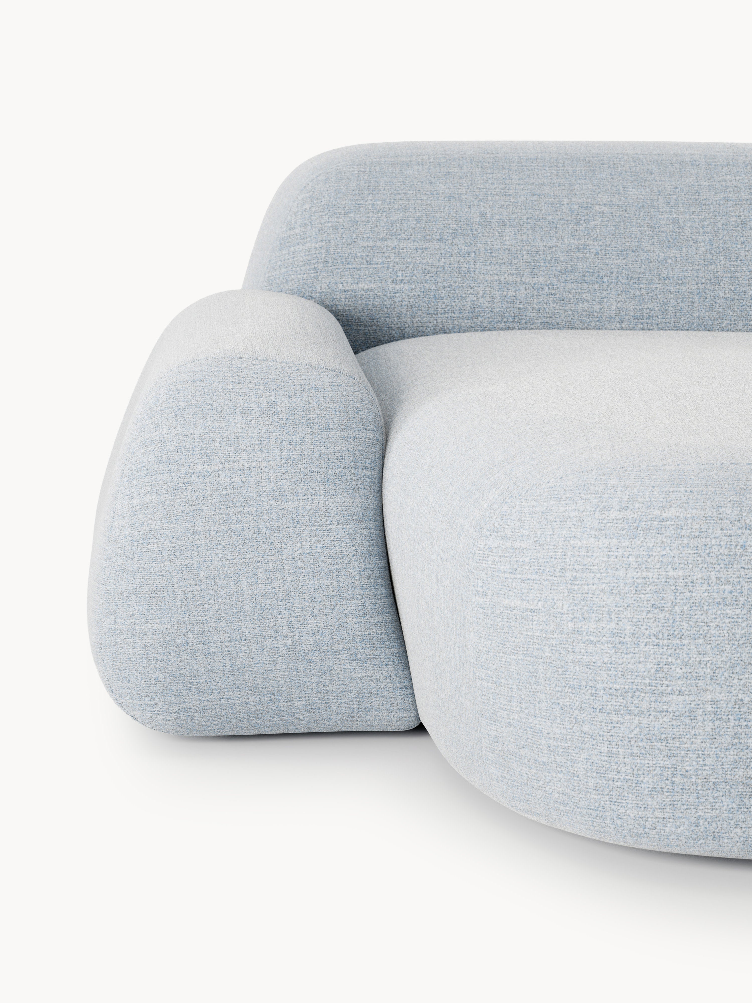 Wolke Bouclé Chaise Corner Module