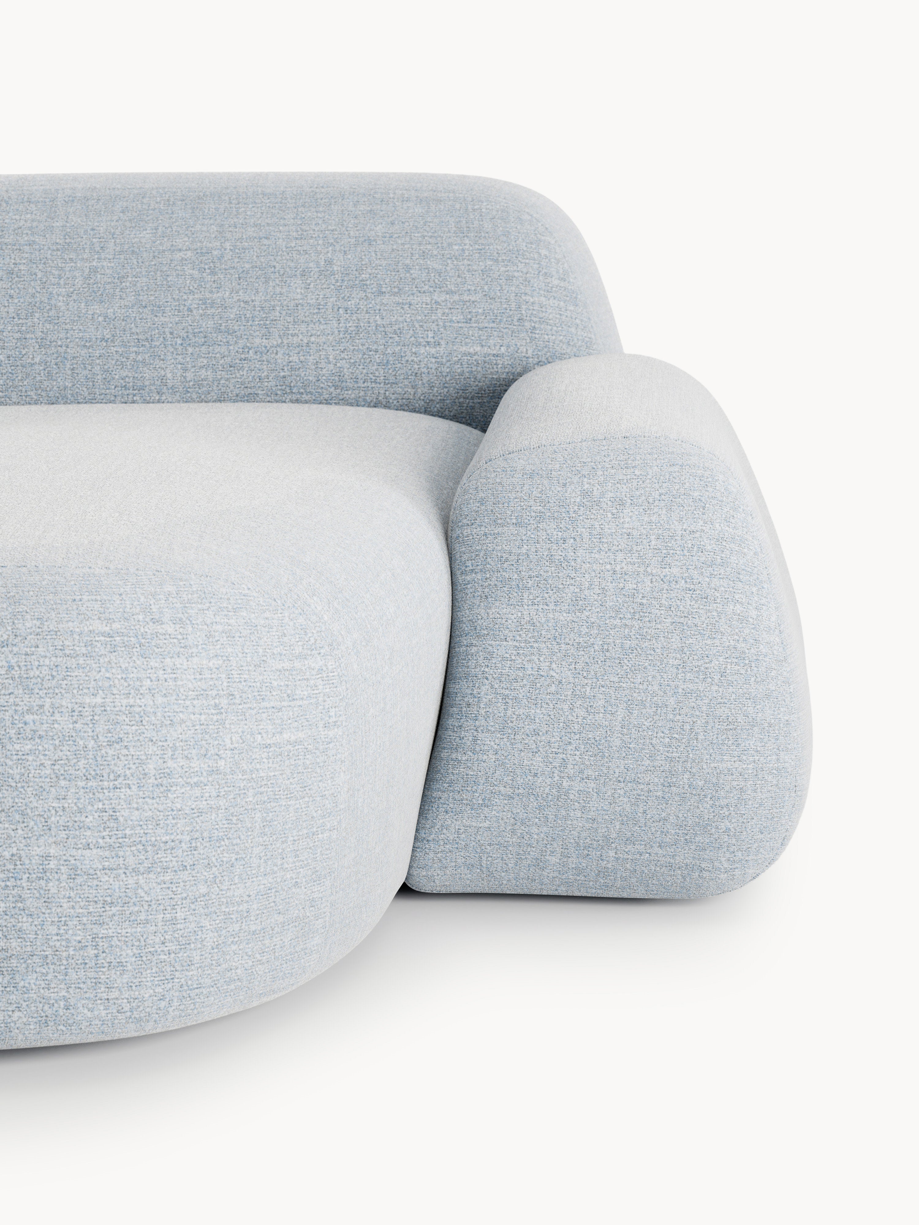 Wolke Bouclé Chaise Corner Module