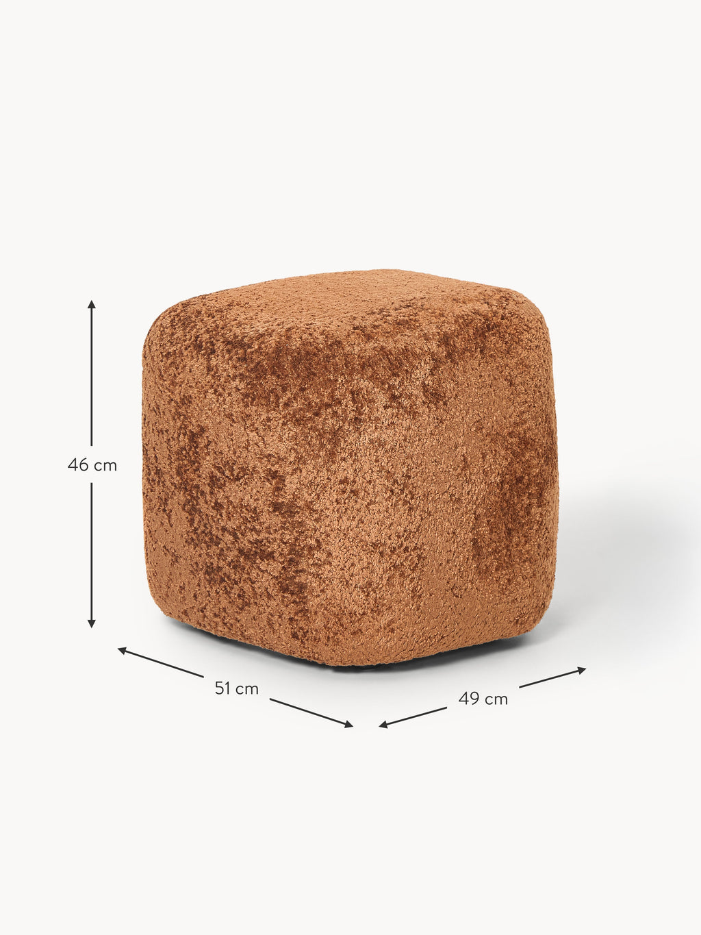 Wolke High Teddy Bouclé Ottoman