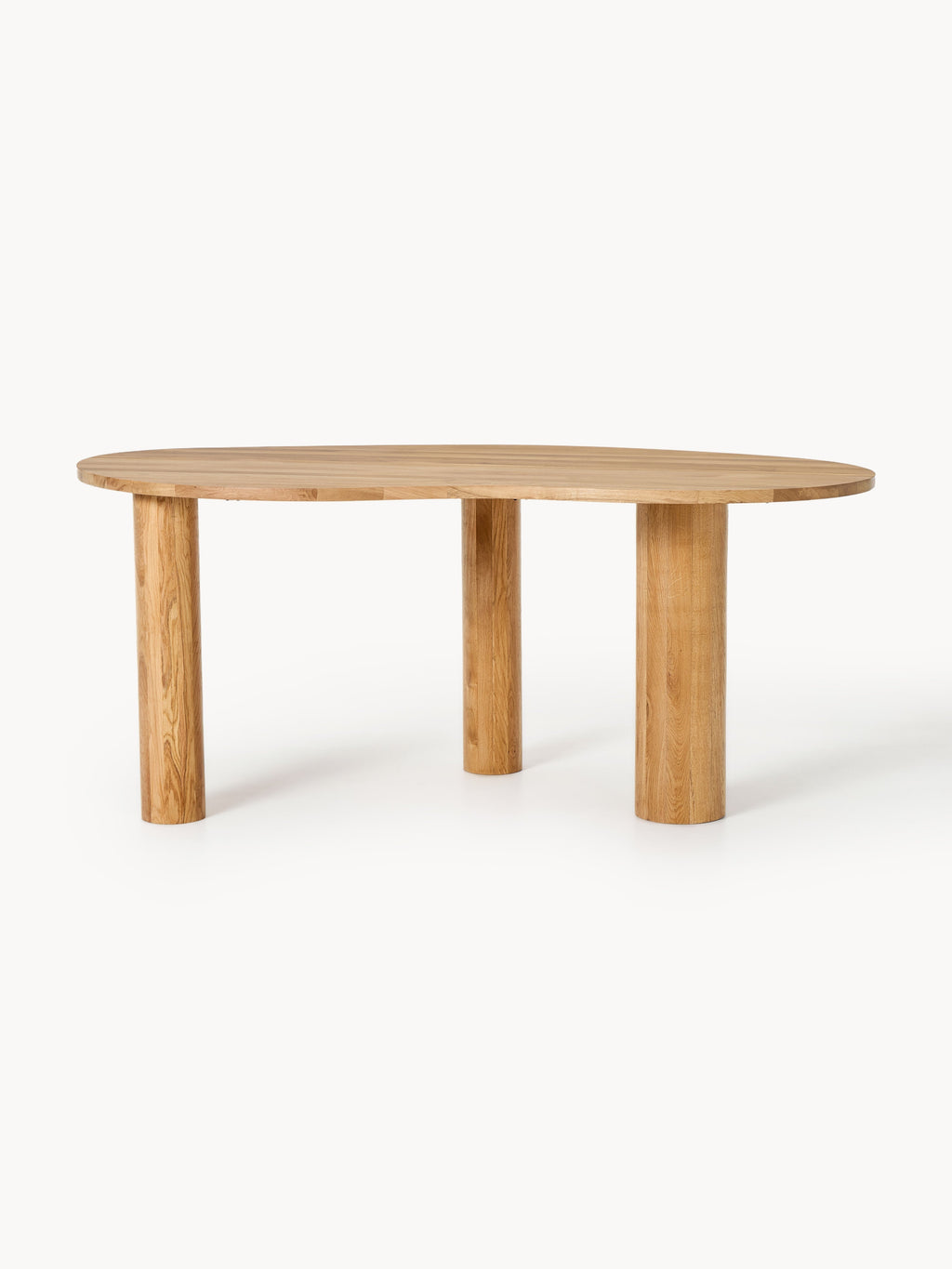 Naruto Organic-Shaped Oak Wood Dining Table, in various sizes