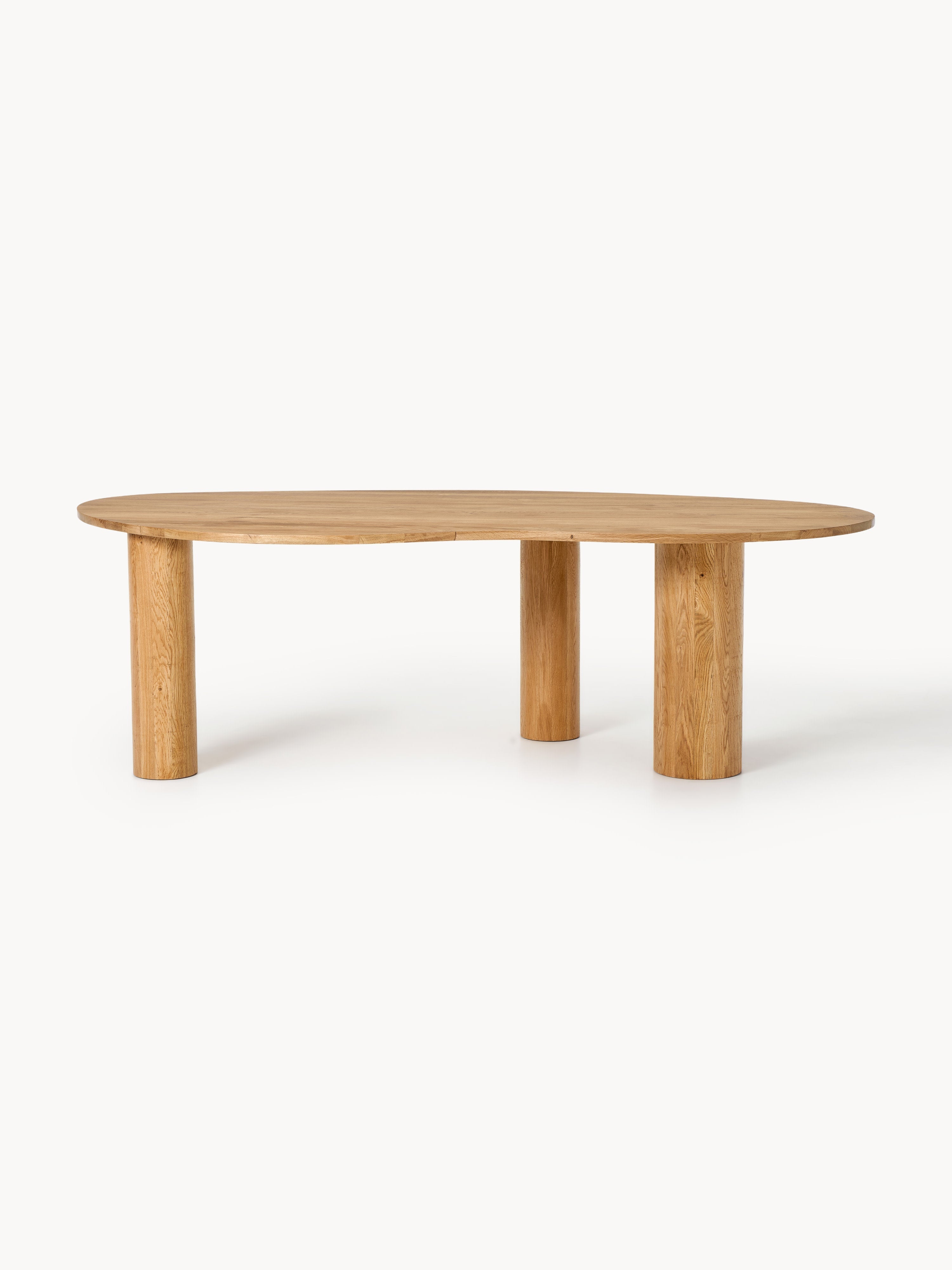 Naruto Organic-Shaped Oak Wood Dining Table, in various sizes