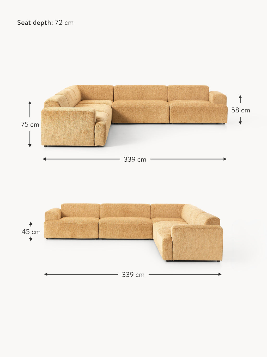 Melva XL Corner Sofa