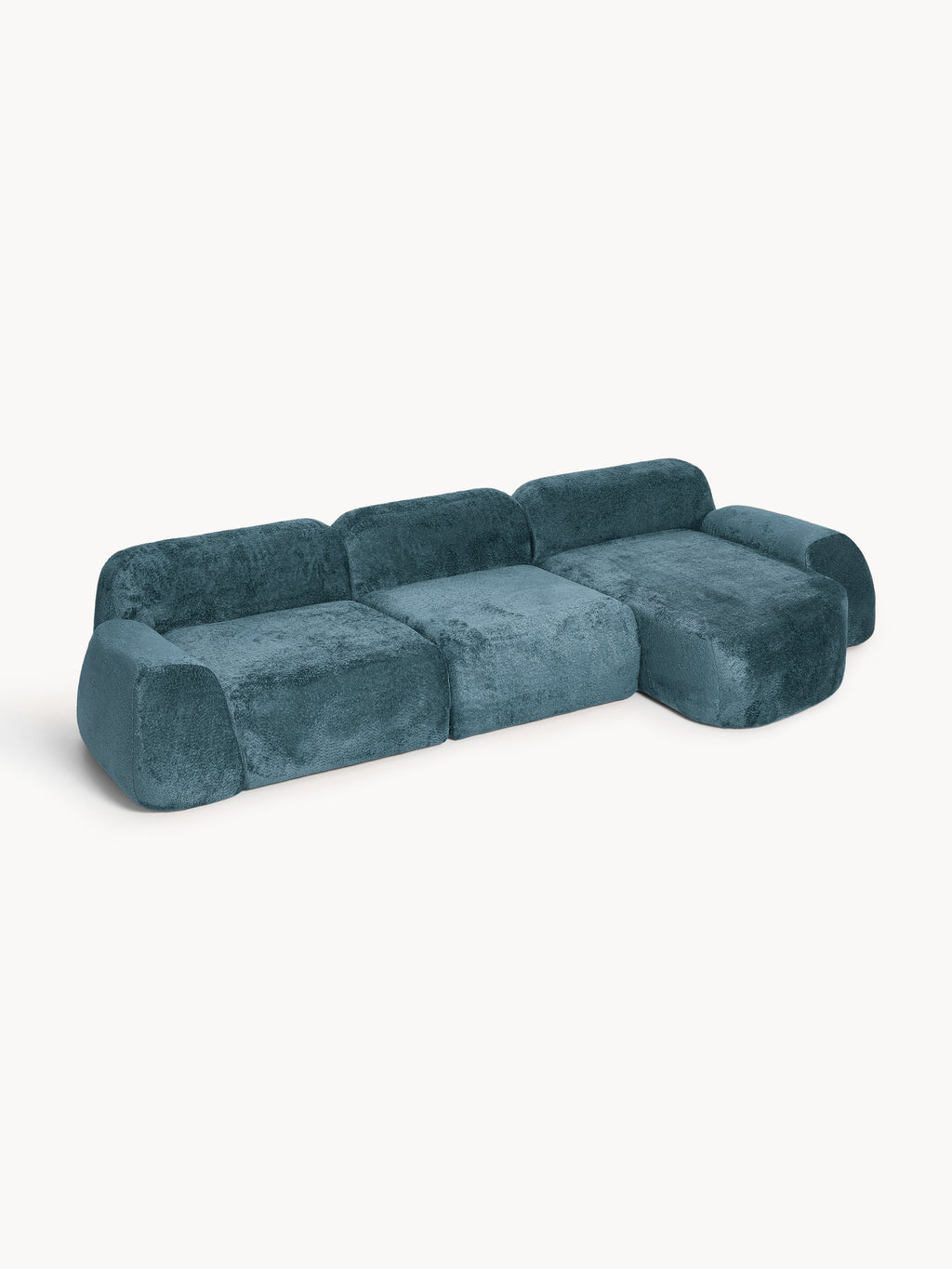 Wolke Modular Teddy Bouclé Corner Sofa (4-seater)