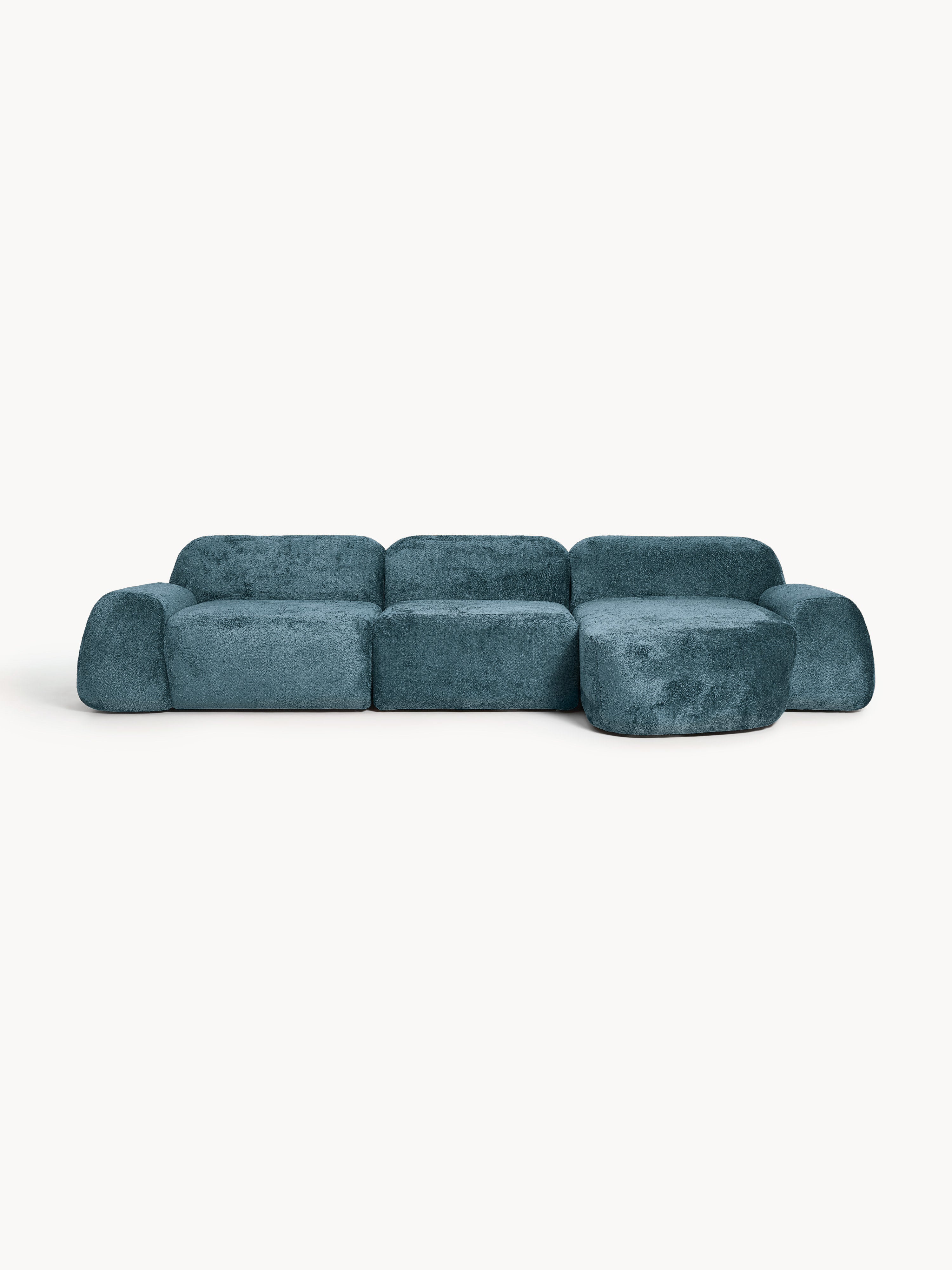 Gallery image 1 - Modular Teddy Bouclé Corner Sofa Wolke (4-seater)
