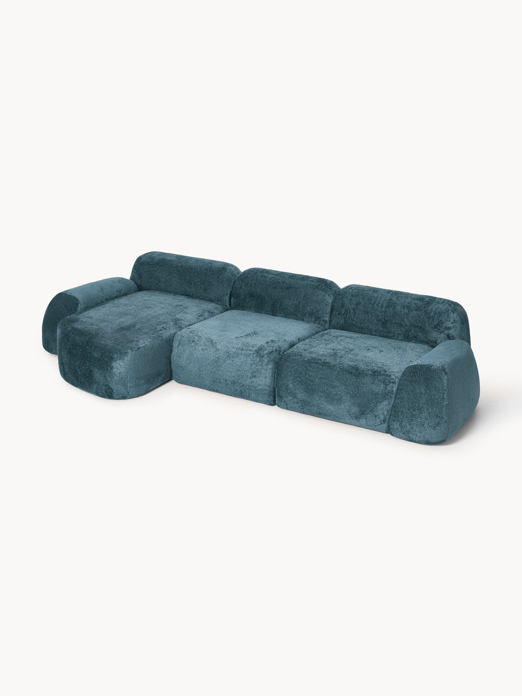 Wolke Modular Teddy Bouclé Corner Sofa (4-seater)