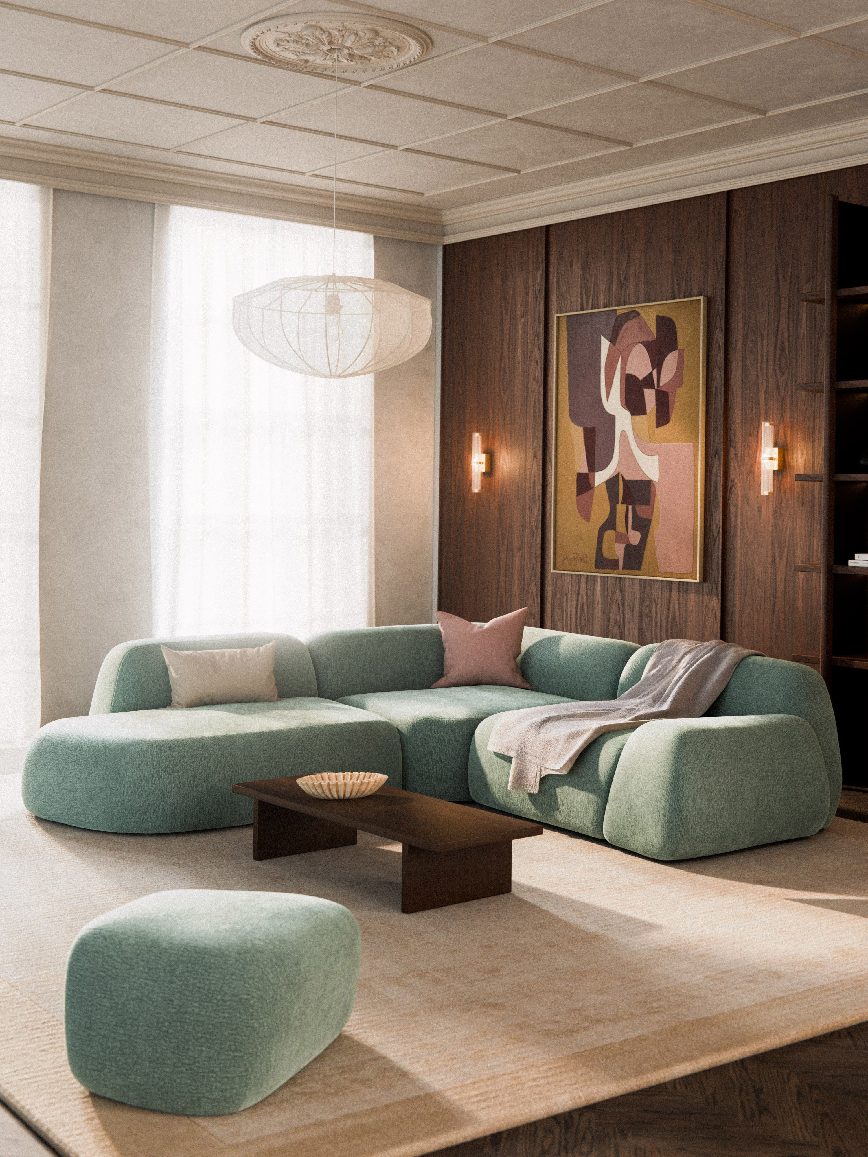 Wolke Modular Corner Sofa (4-seater) with Chaise End