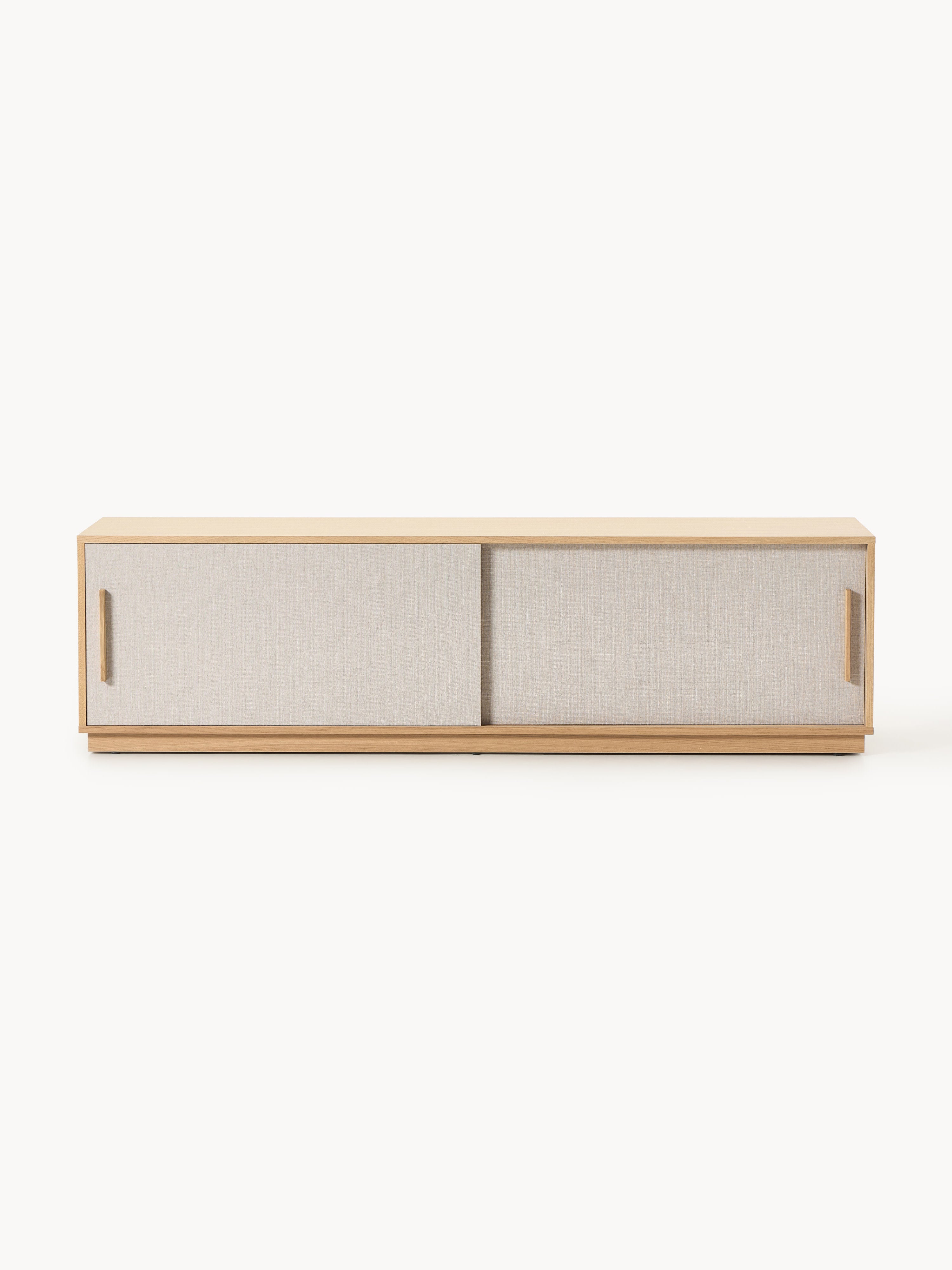 Wisp Wooden TV Stand with Upholstered Front