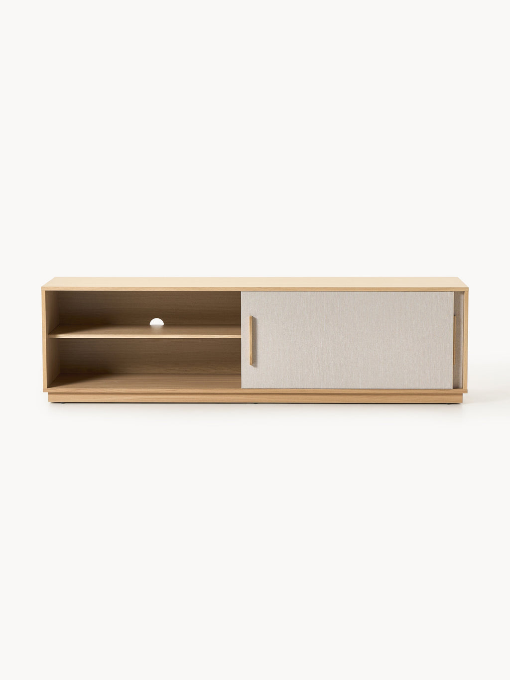 Wisp Wooden TV Stand with Upholstered Front