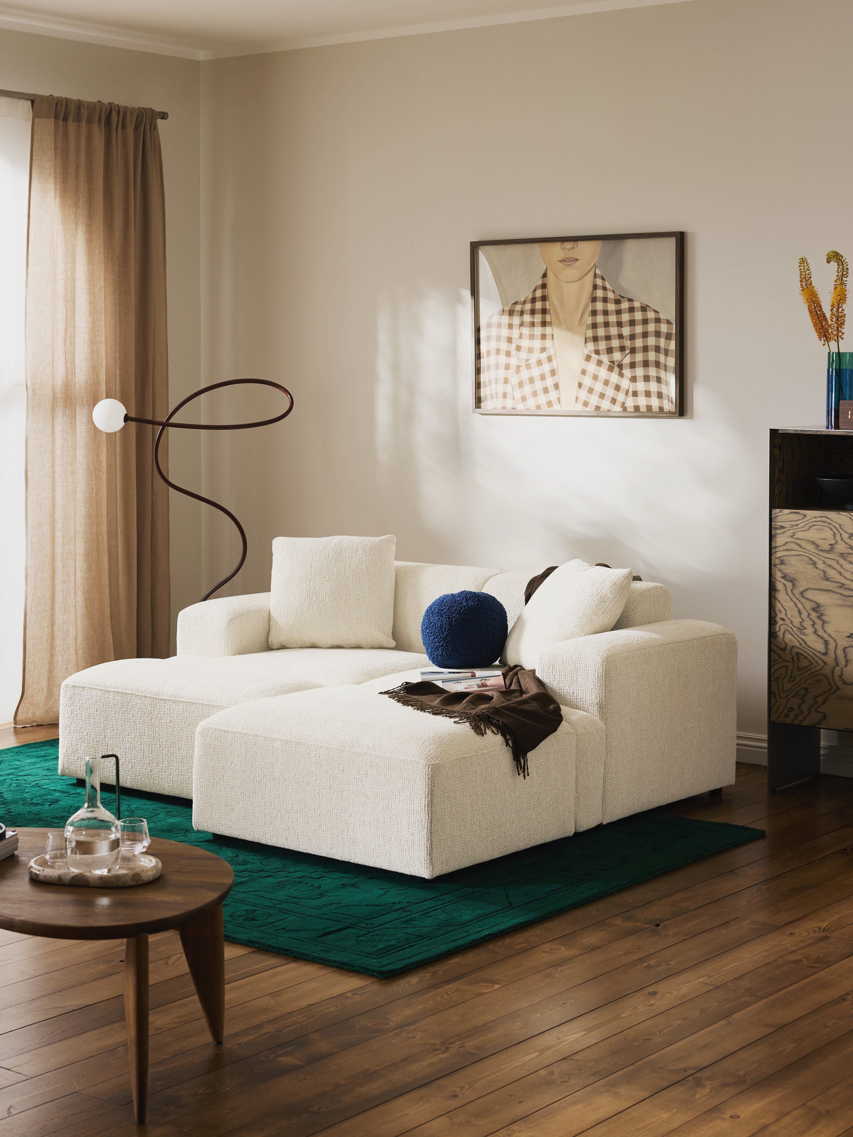 Melva Ottoman, W 99 x D 42 cm