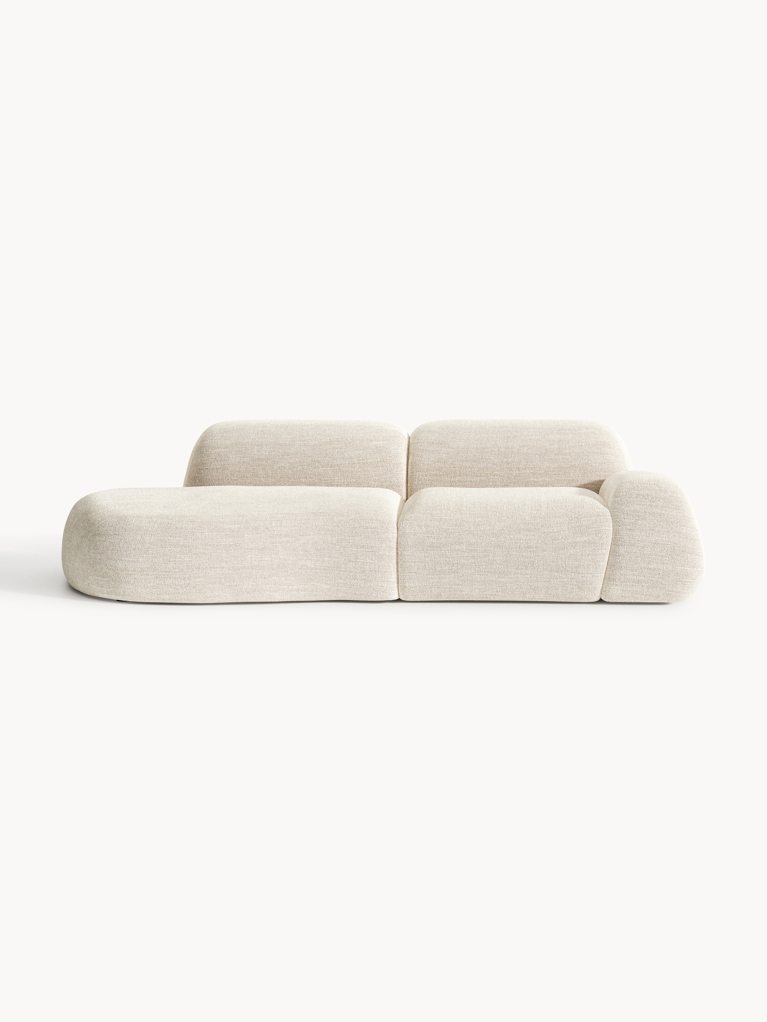 Wolke Modular Bouclé Chaise (3-seater)