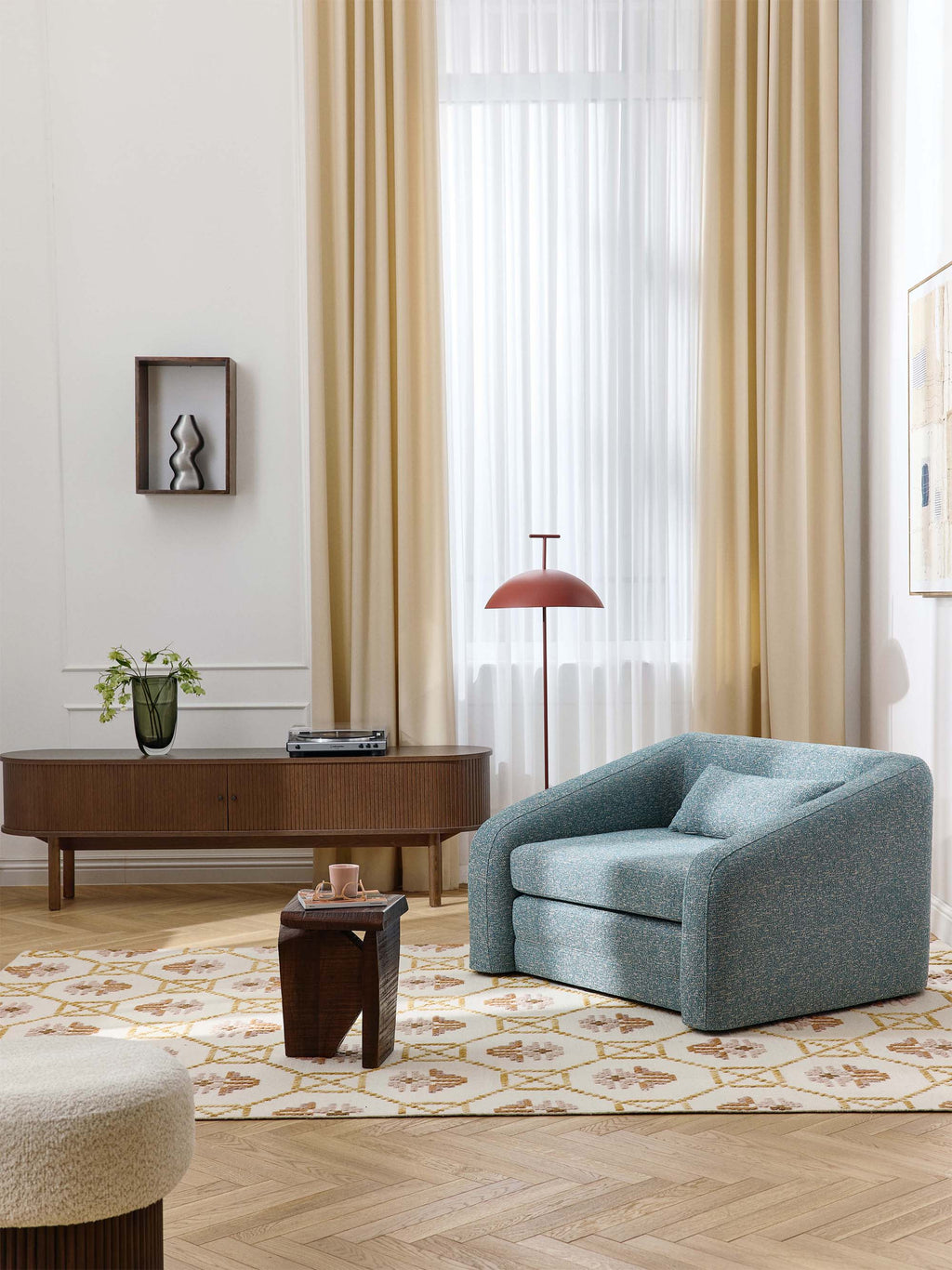 Eliot Bouclé Chair Bed