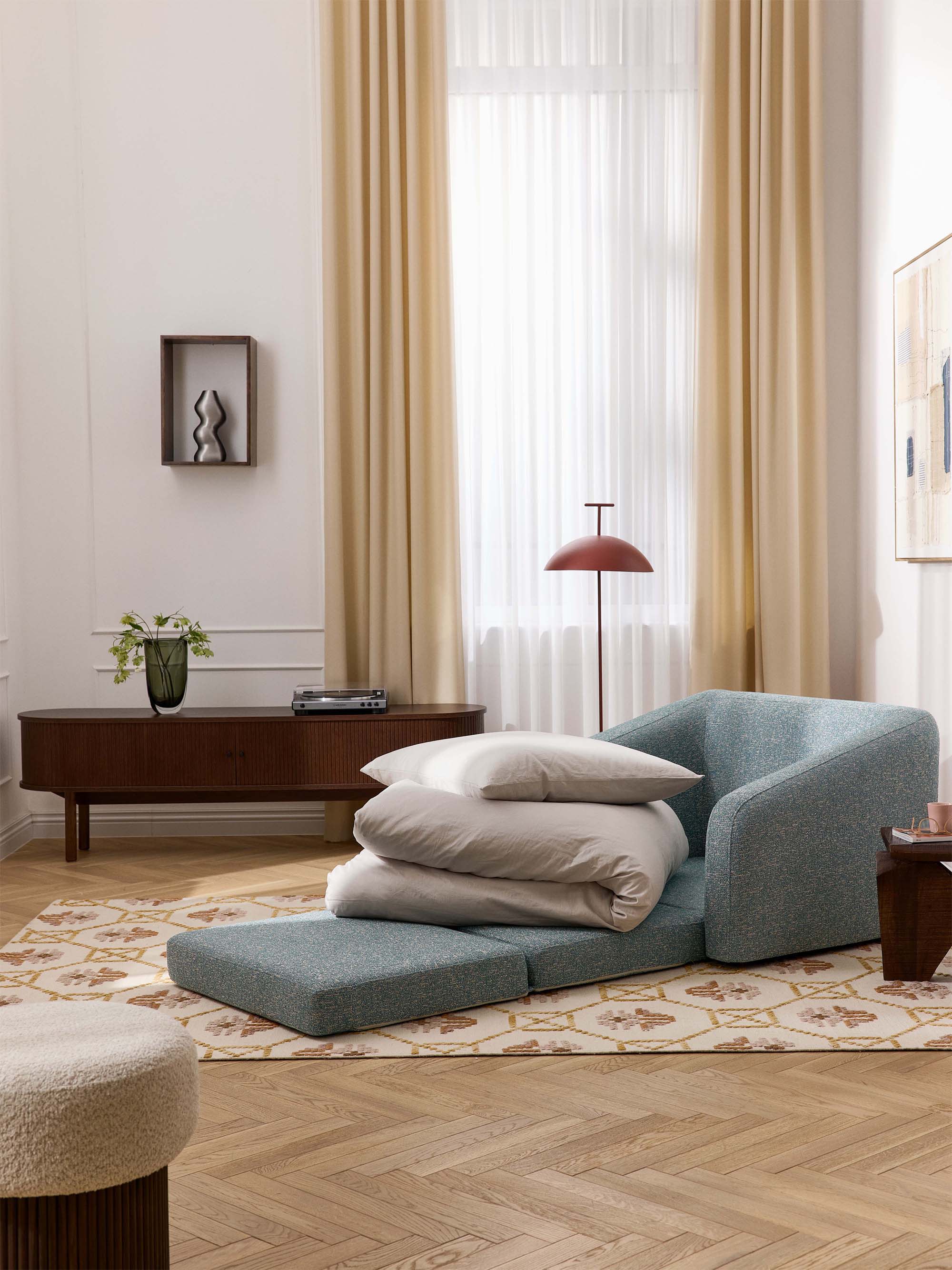 Eliot Bouclé Chair Bed