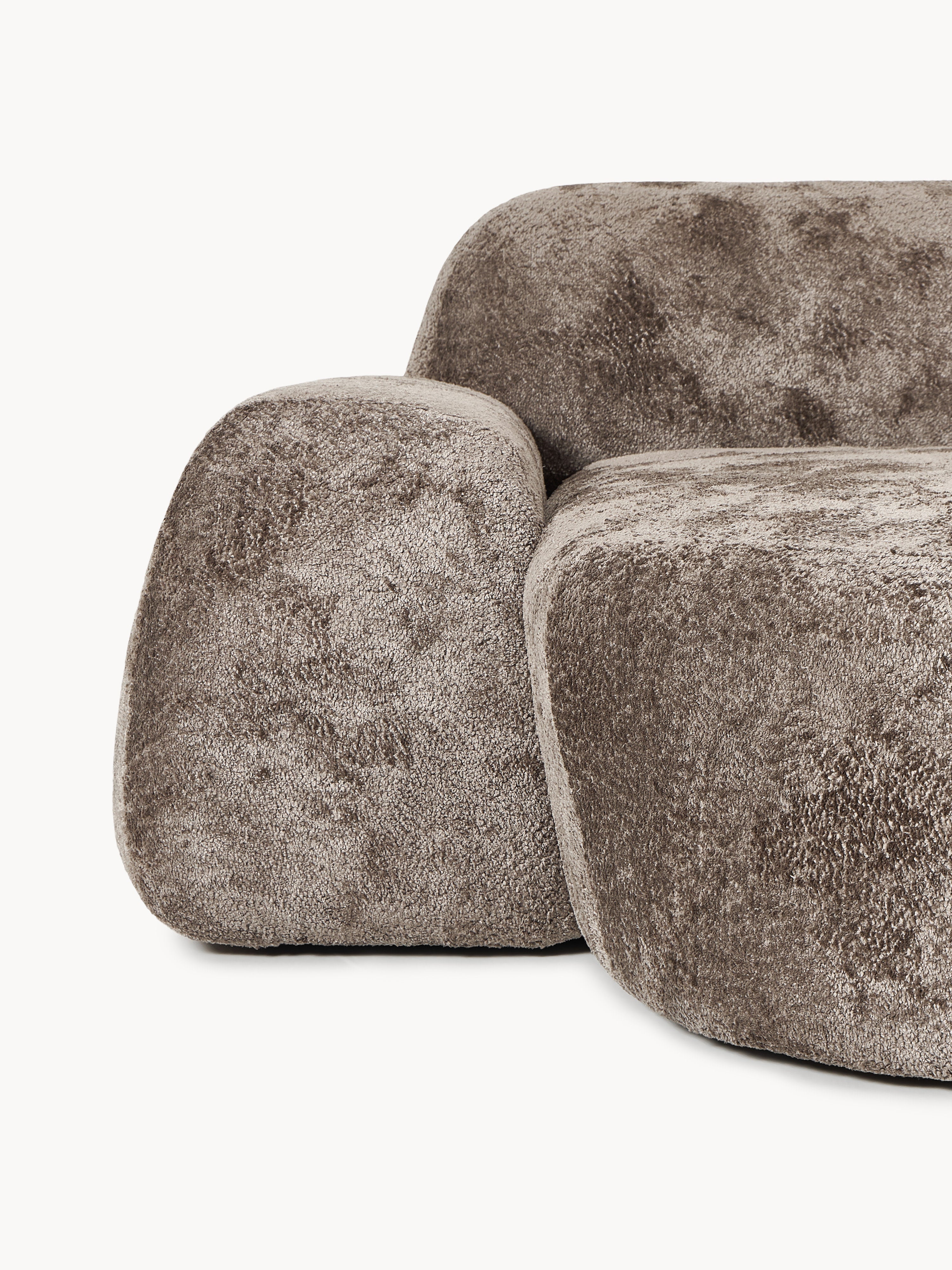 Wolke Modular Teddy Bouclé Corner Sofa (4-seater) with Chaise End