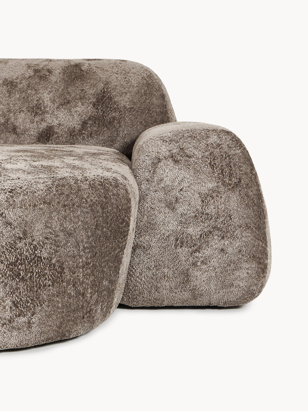 Wolke Modular Teddy Bouclé Corner Sofa (4-seater) with Chaise End