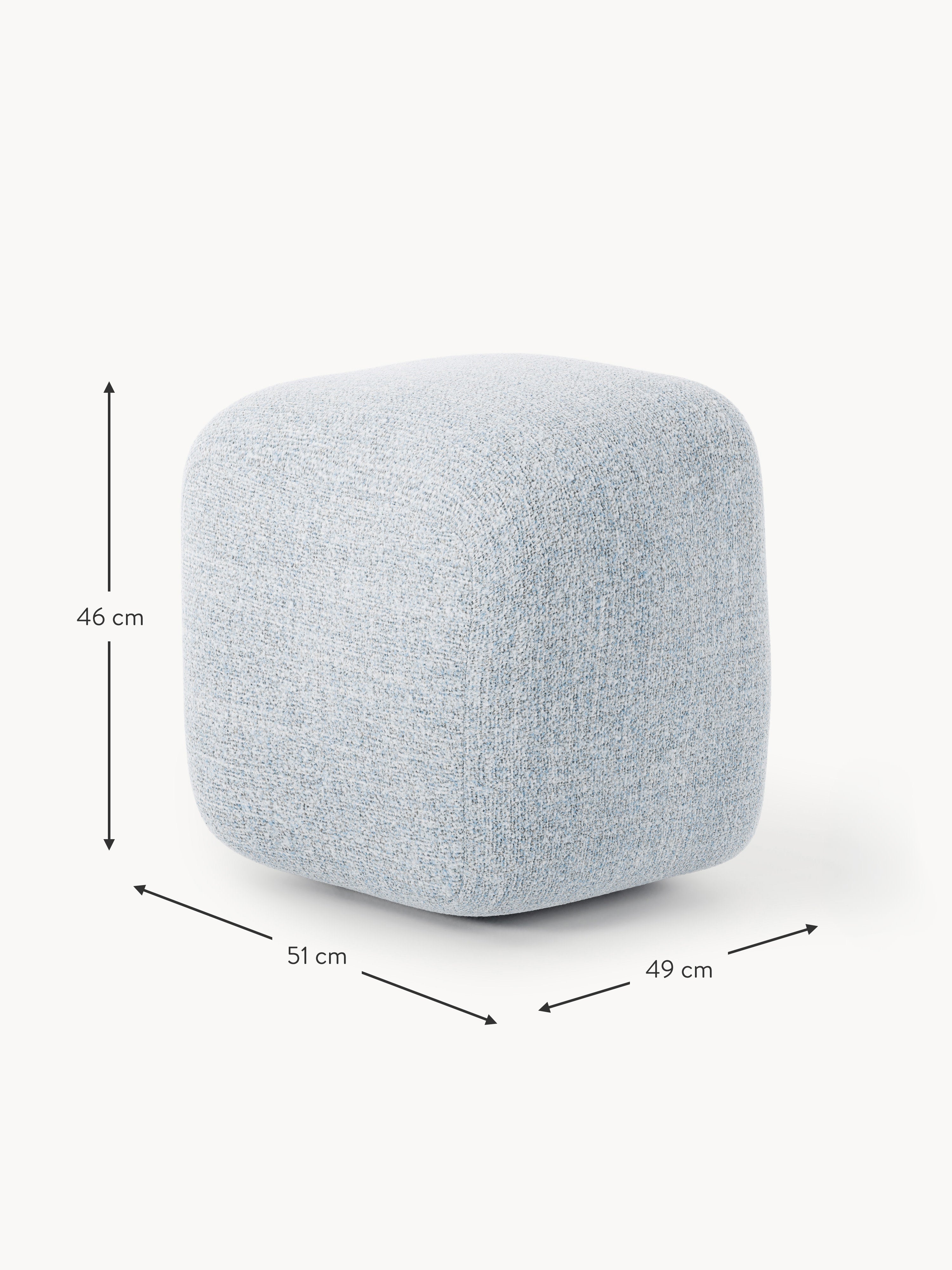 Wolke High Bouclé Ottoman