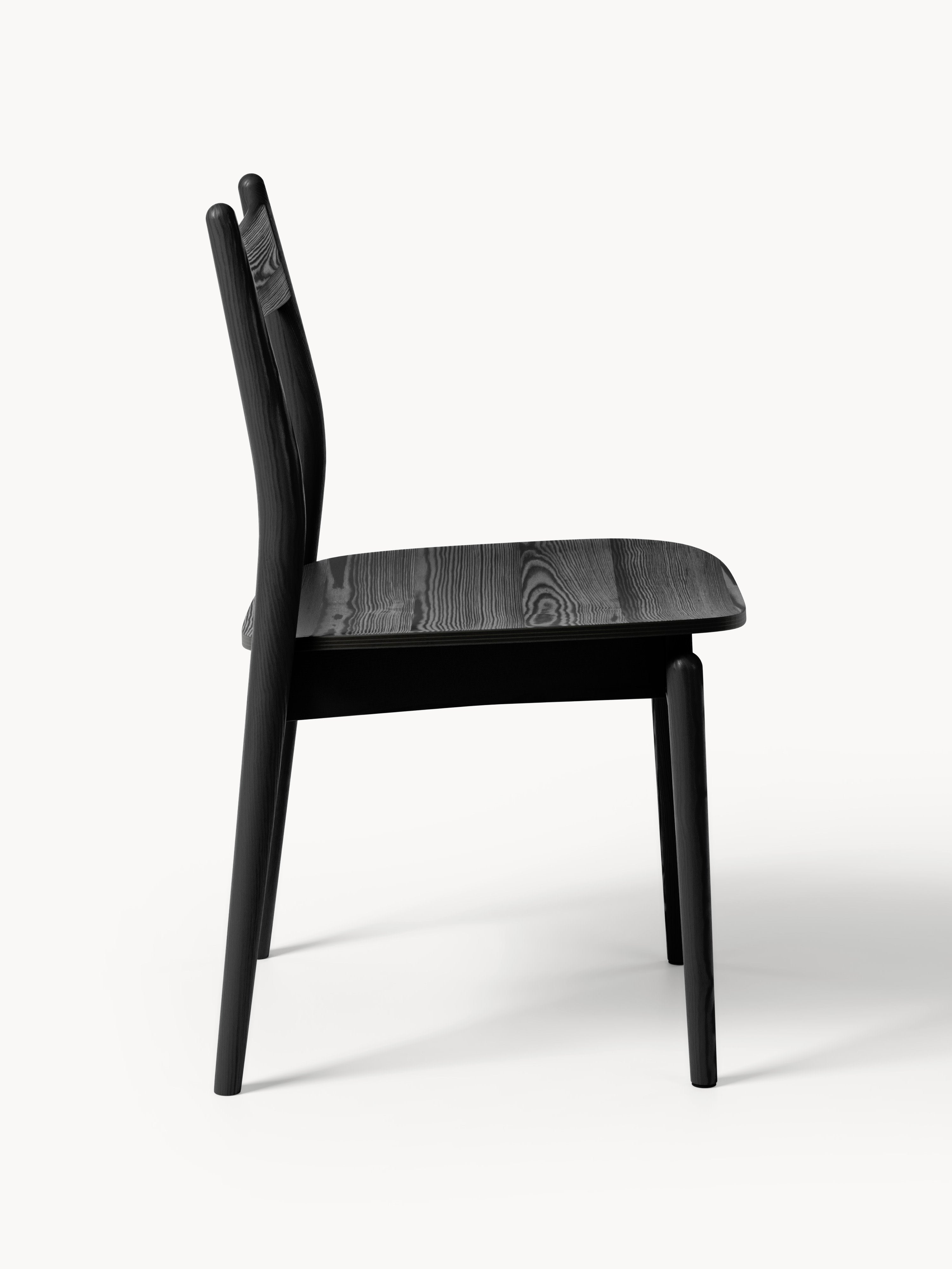 Koa Ash Wood Dining Chair