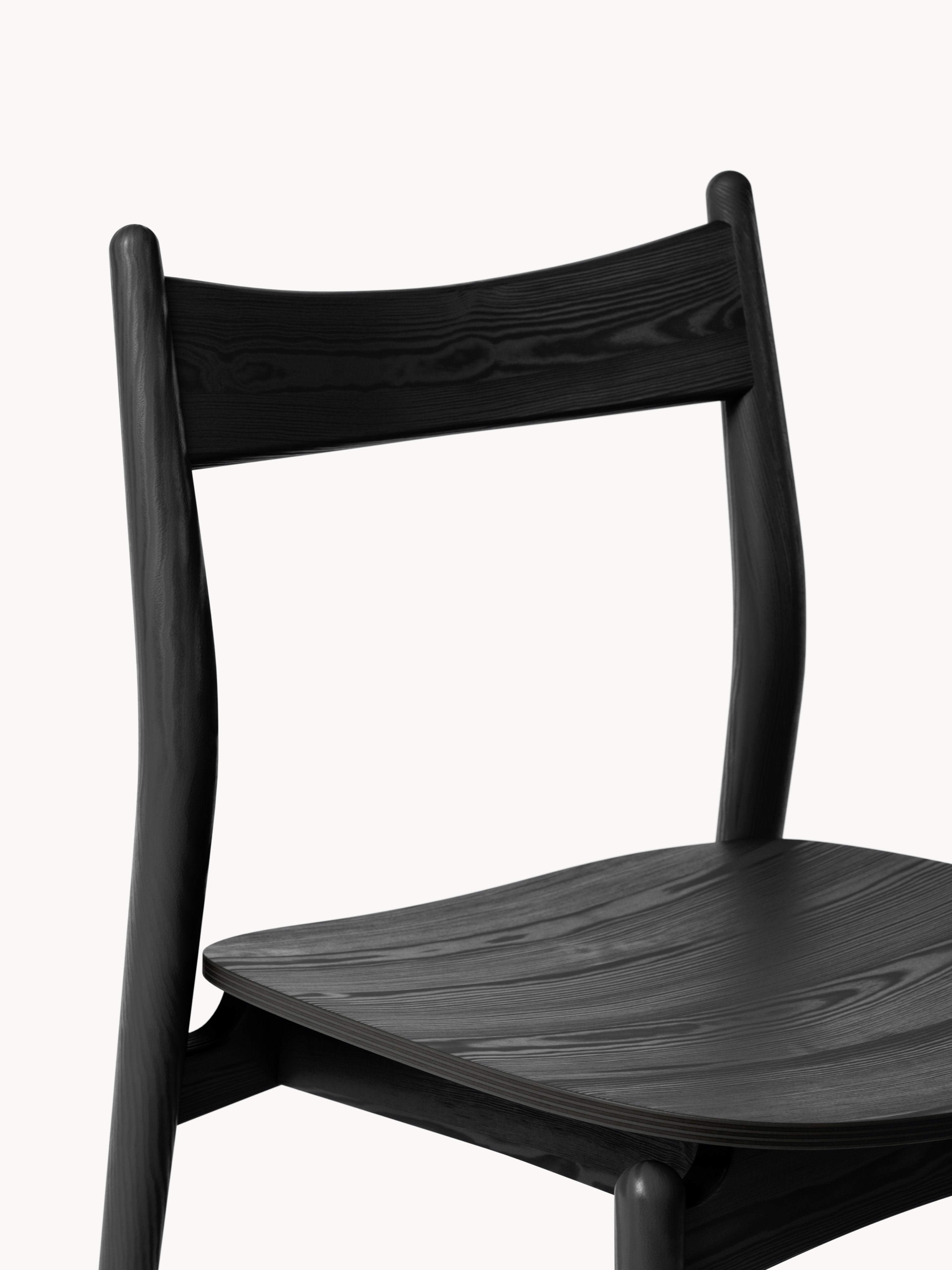Koa Ash Wood Dining Chair