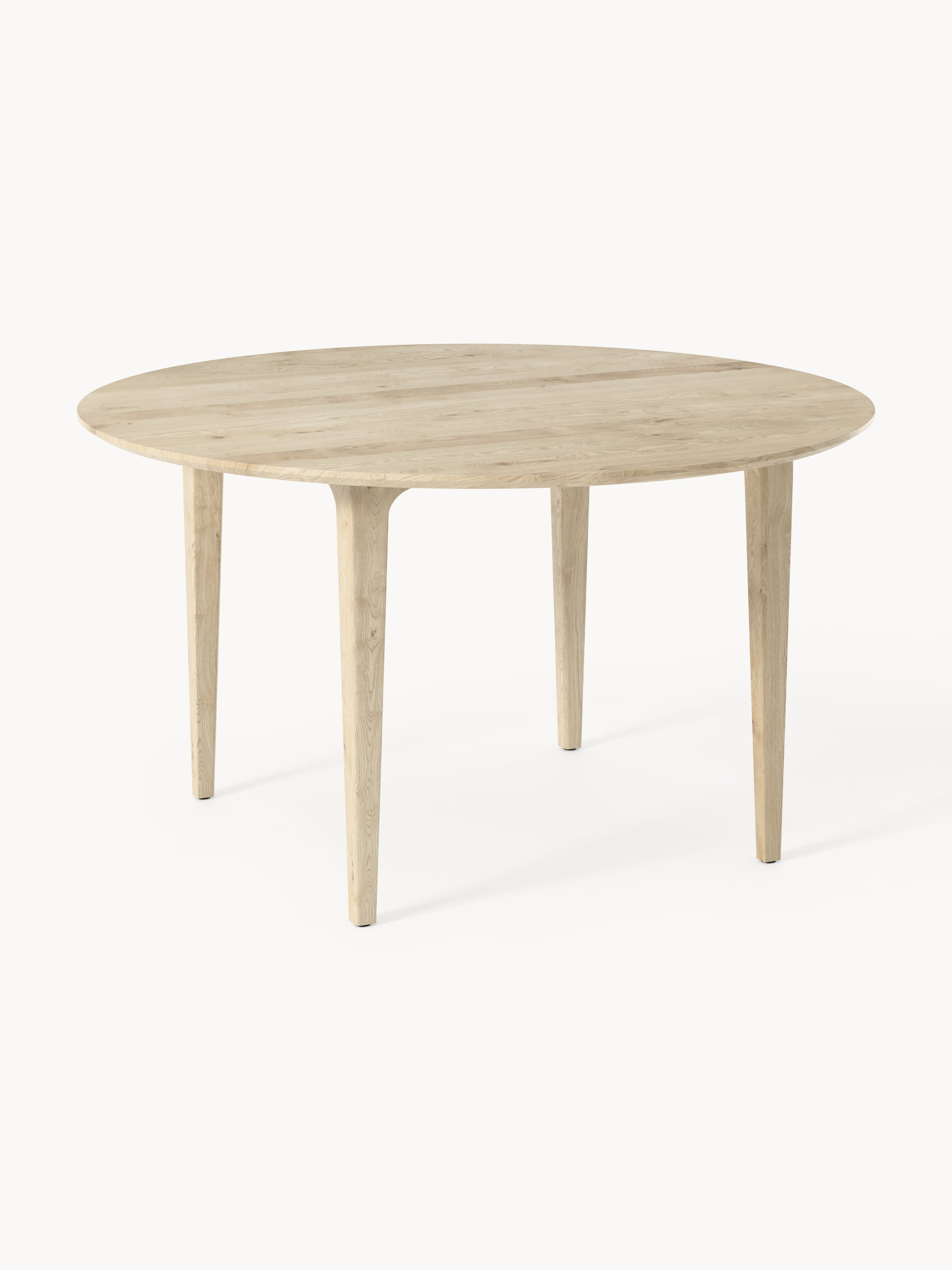 Gallery image 1 - Round Oak Wood Dining Table Archie, various sizes