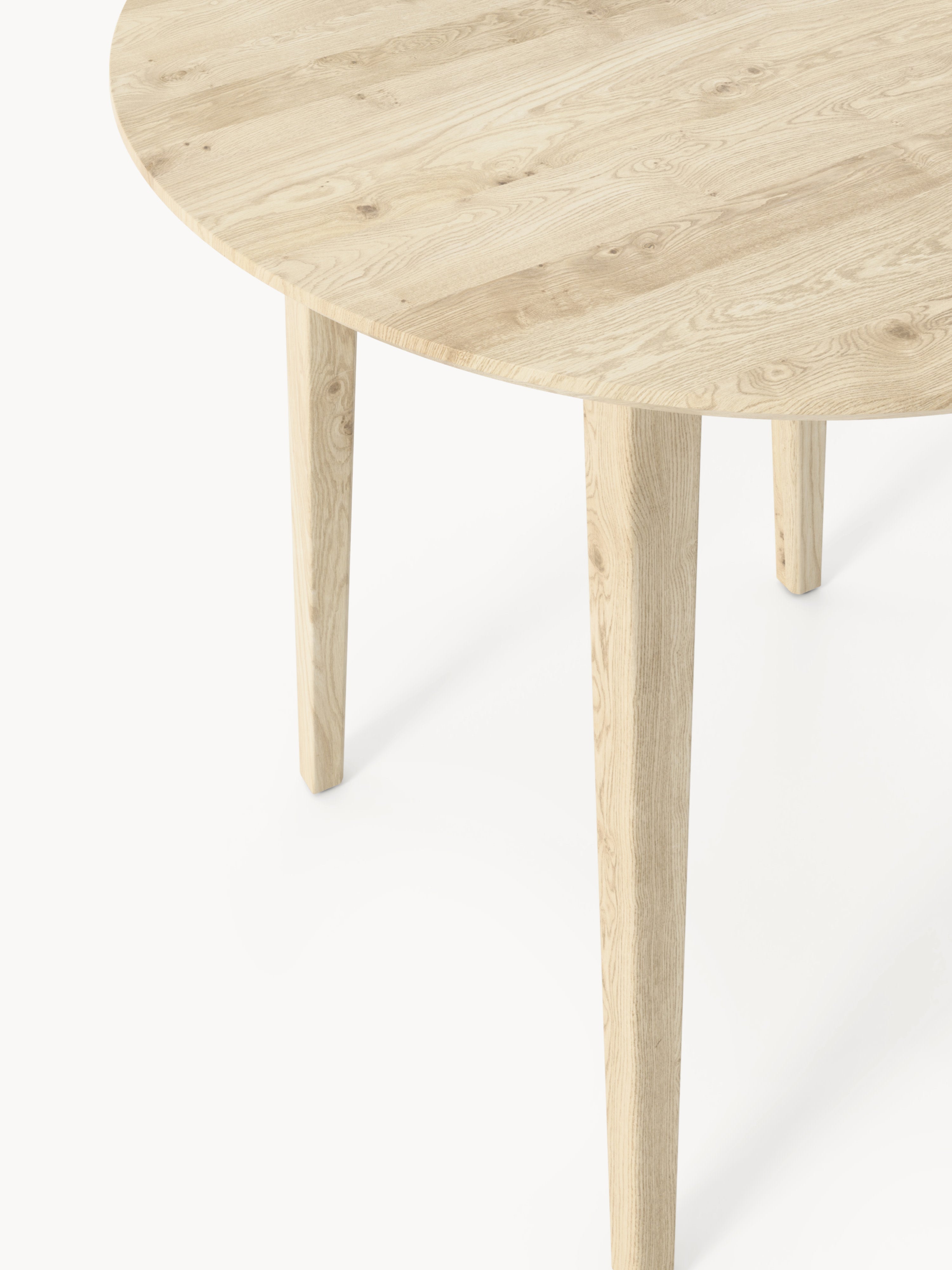 Archie Round Oak Wood Dining Table, various sizes