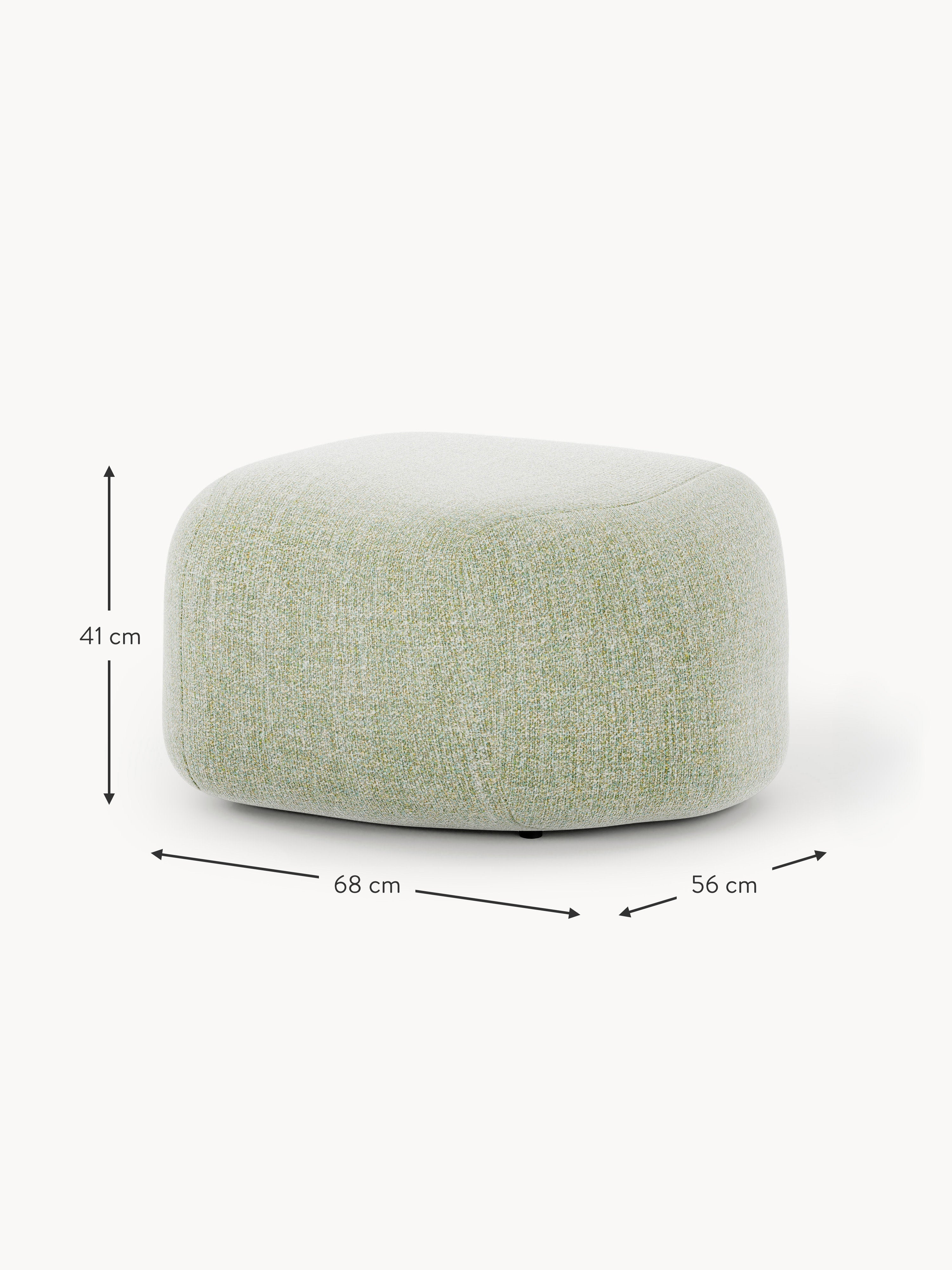 Wolke Oval Bouclé Ottoman