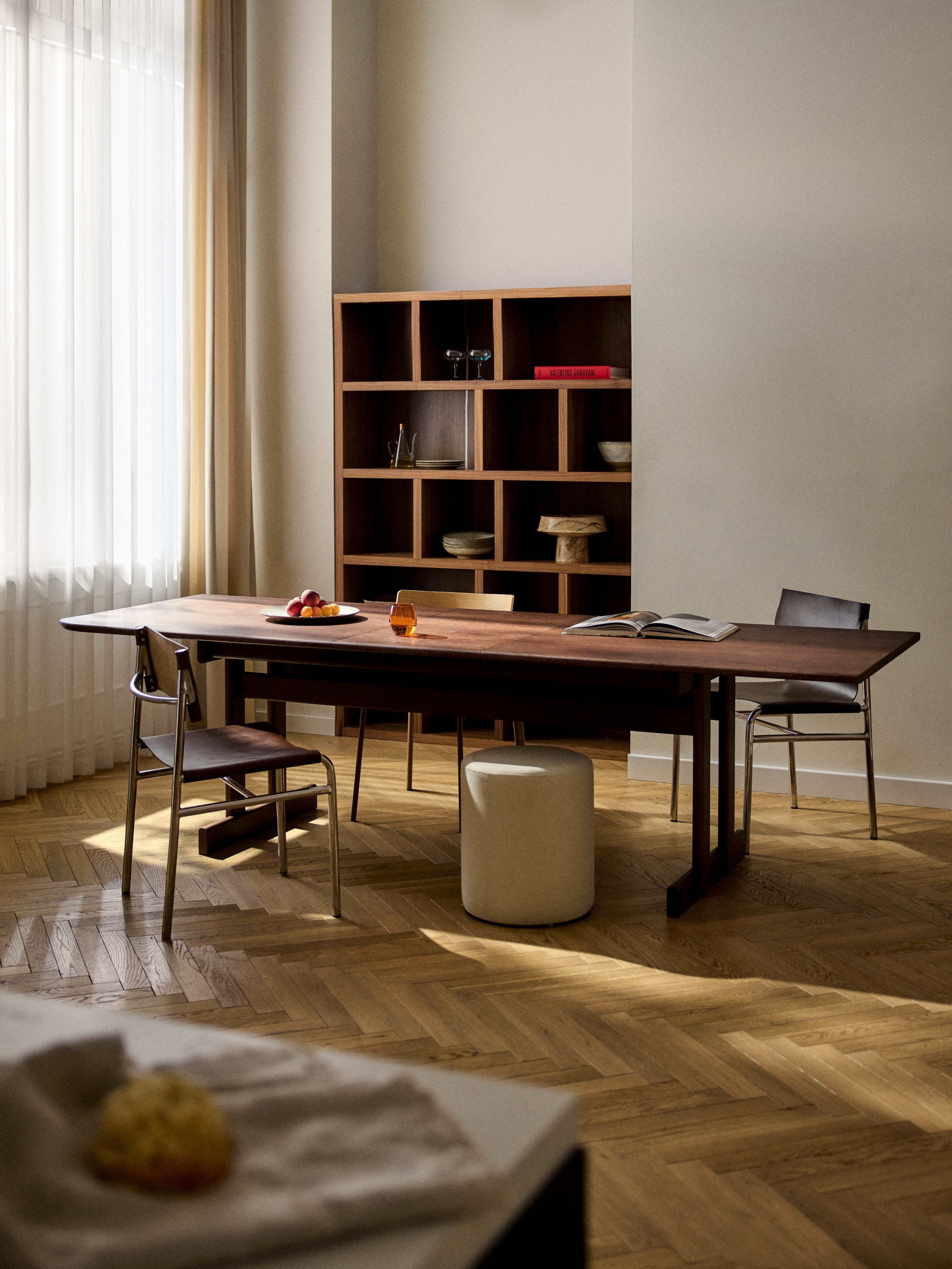 Brynn Extendable Oak Wood Dining Table, in various sizes
