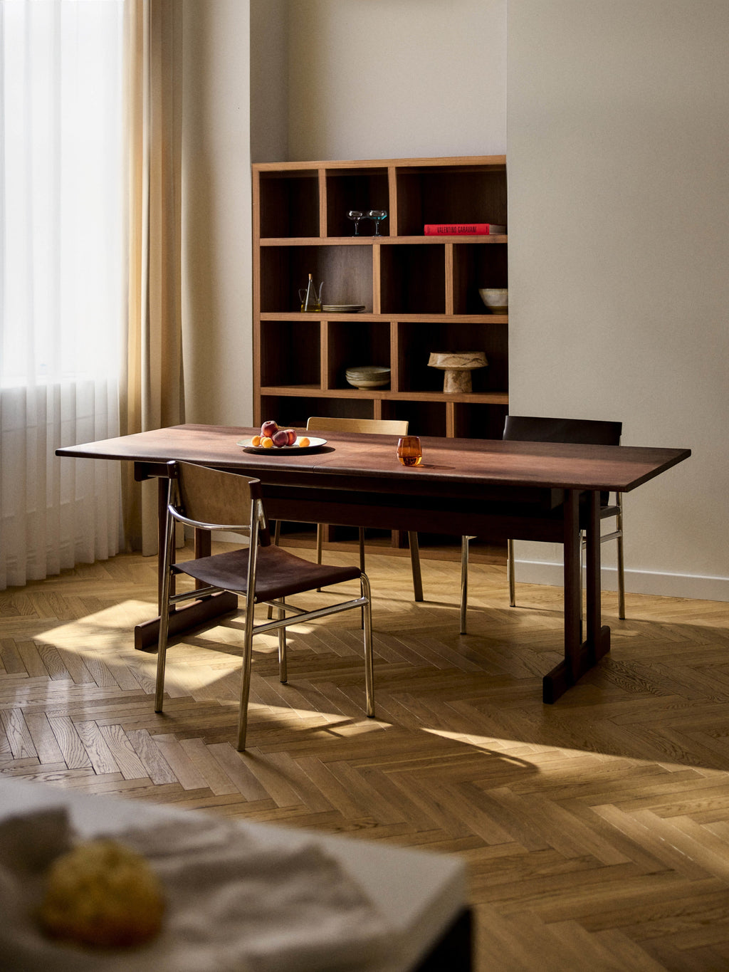 Brynn Extendable Oak Wood Dining Table, in various sizes