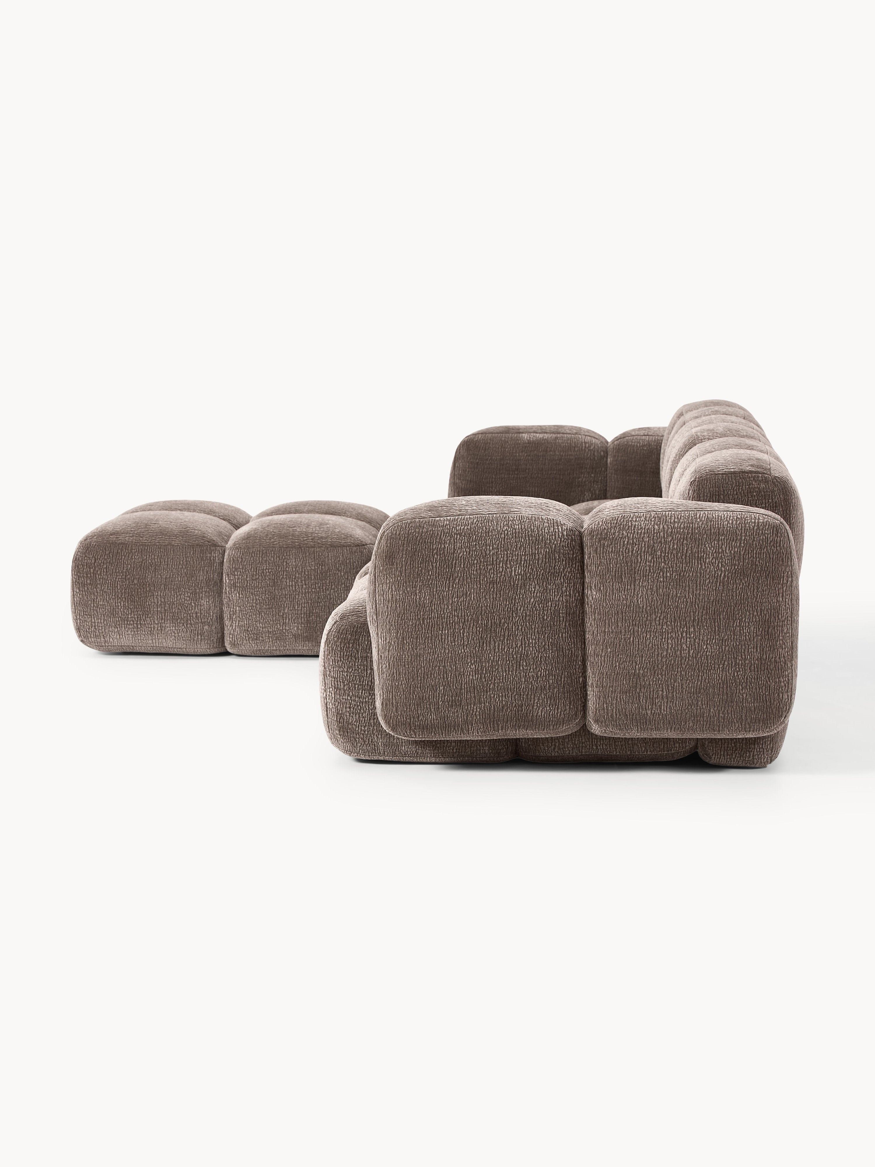 Tayla Modular Sofa (4-seater) with Ottoman (left/right)
