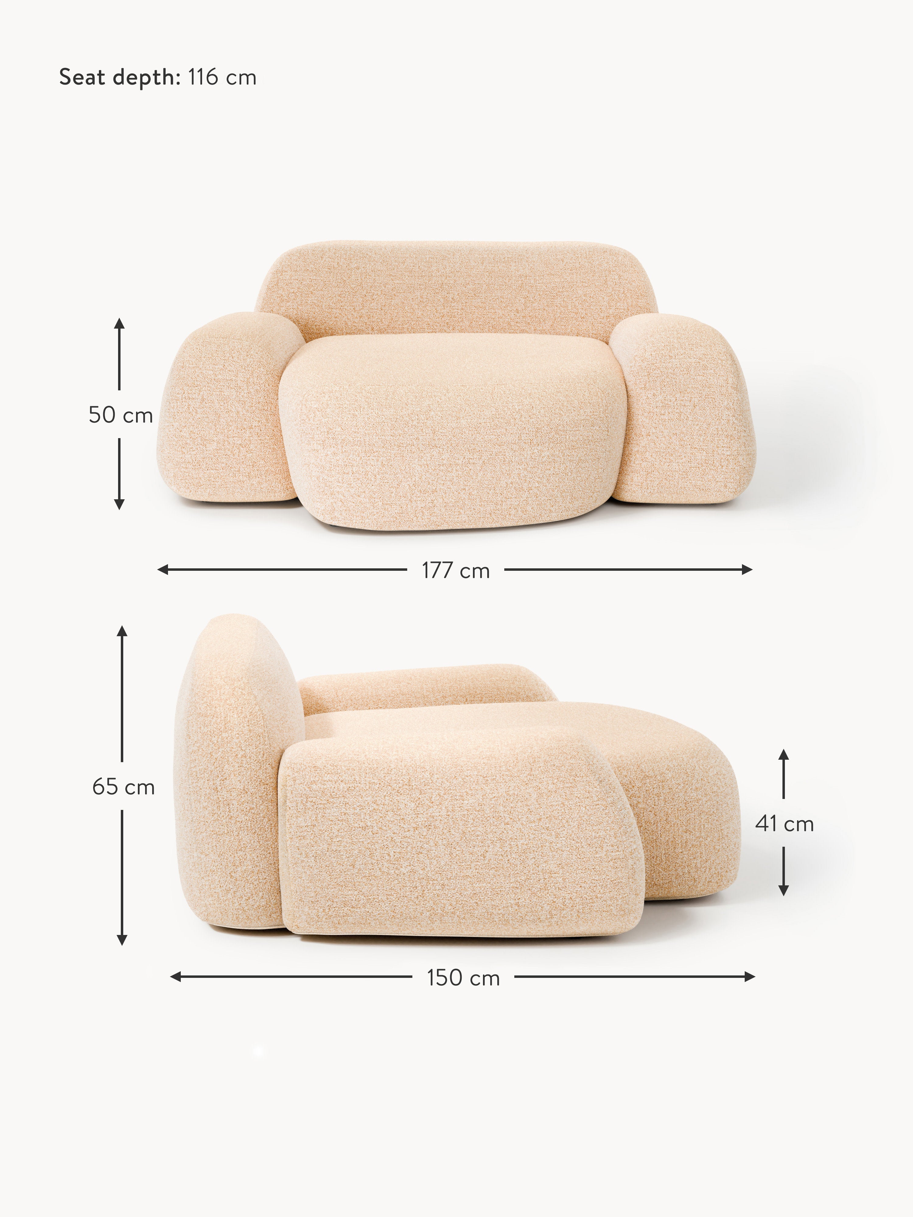 Wolke XL Bouclé Lounge Chair