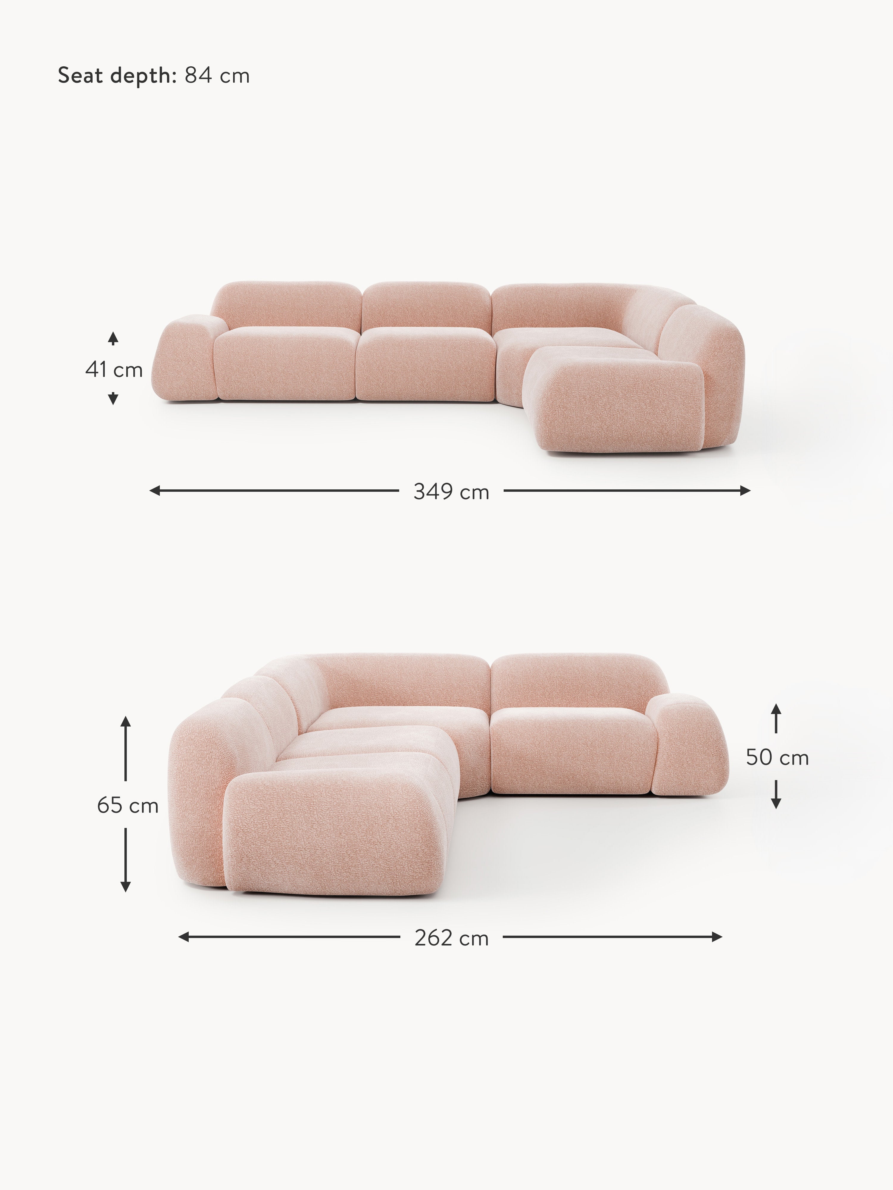 Wolke Modular Corner Sofa (4-seater)