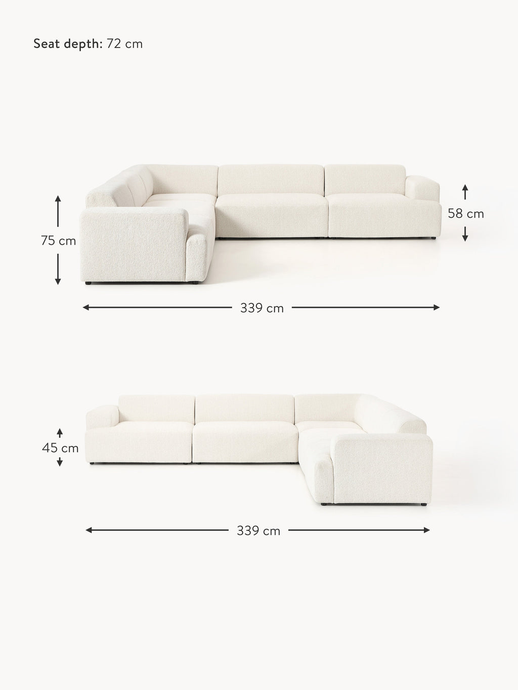 Melva XL Corner Sofa