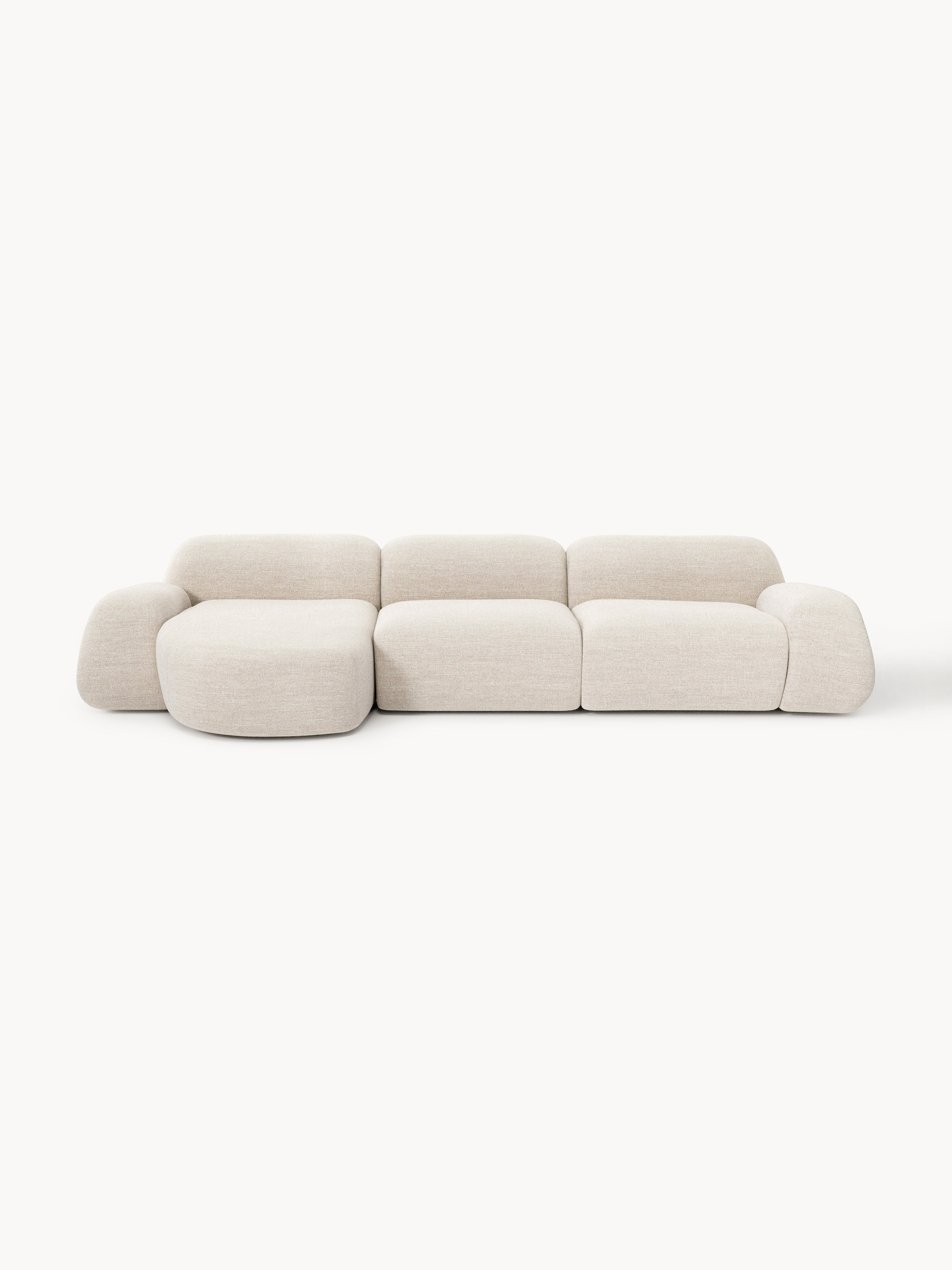 Gallery image 1 - Modular Bouclé Corner Sofa Wolke (4-seater)
