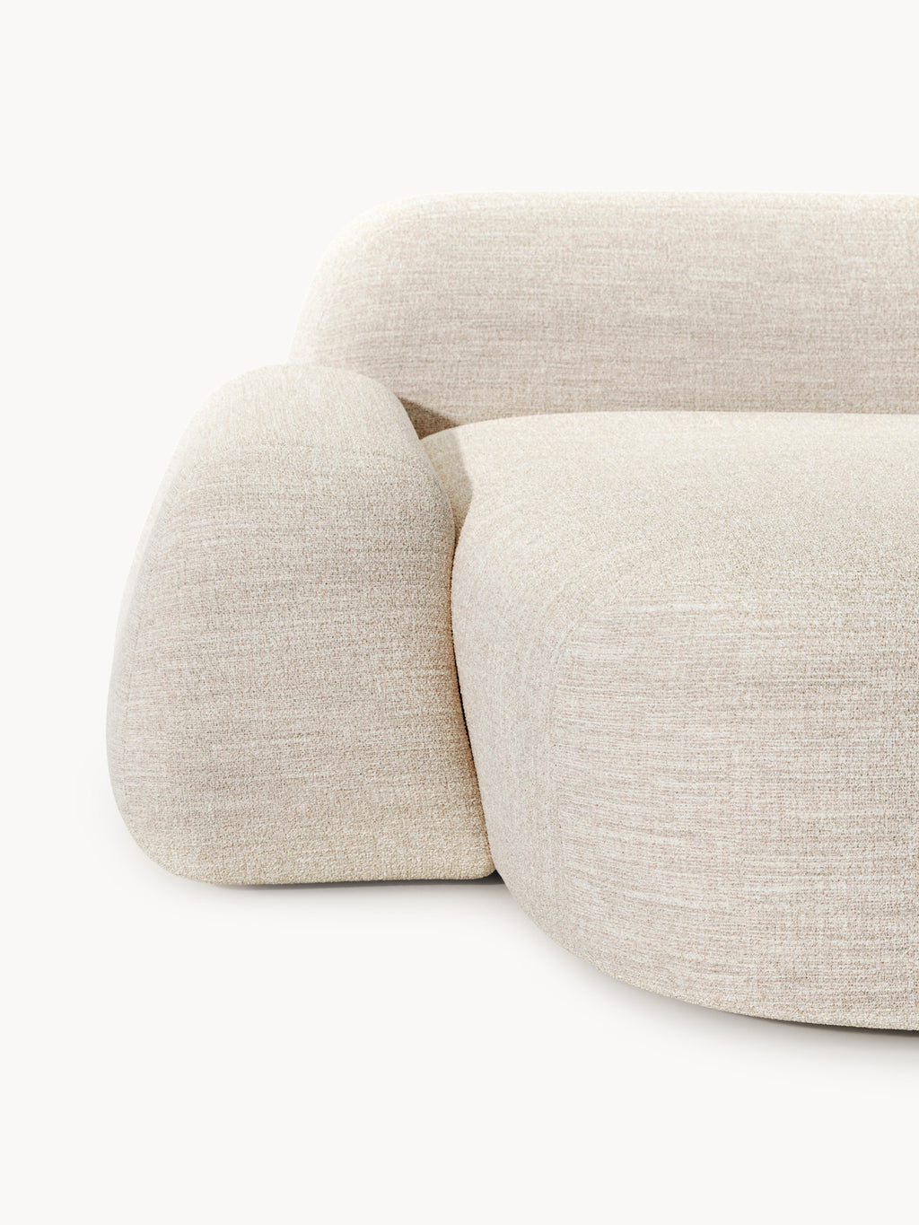 Wolke Modular Bouclé Corner Sofa (4-seater)